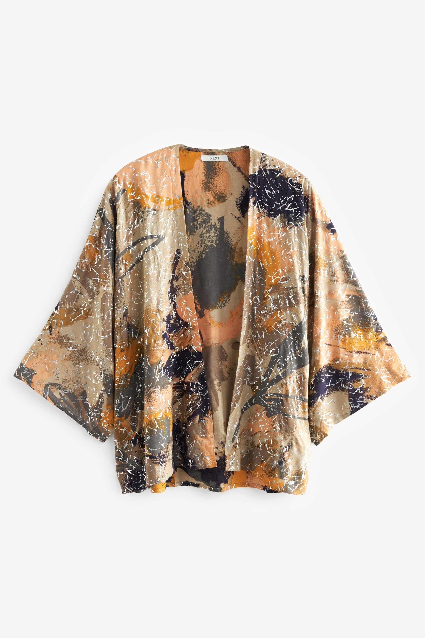 Next Блузкиkimono Kimono mit Wasserfarben-Folienprint (1-tlg)