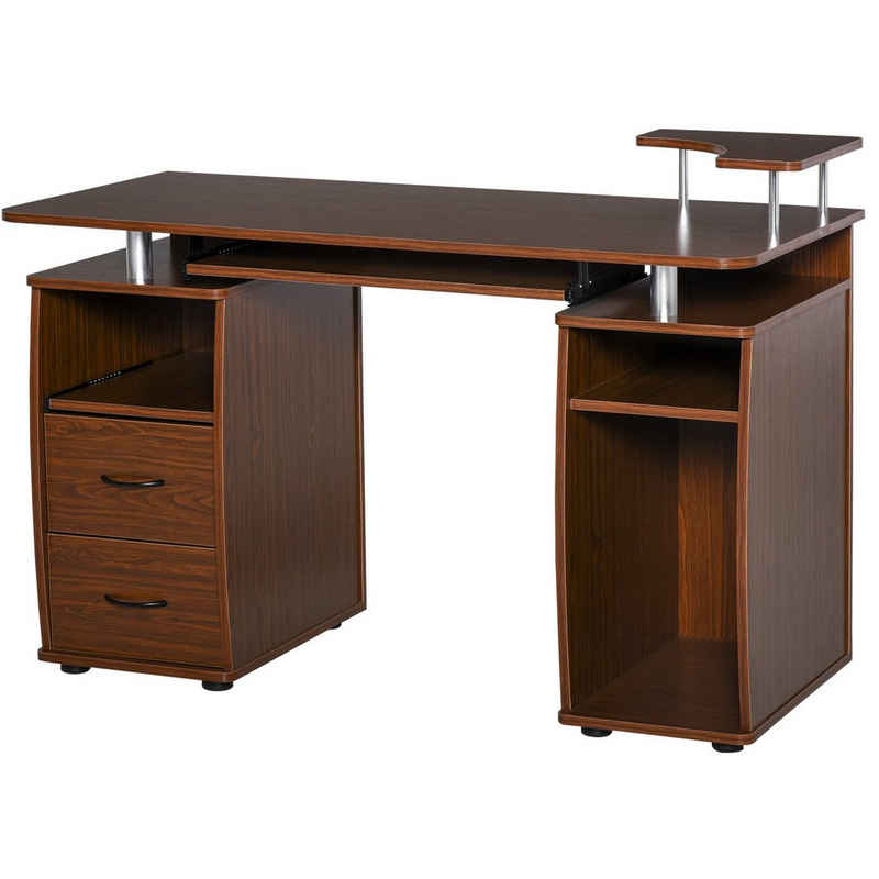 HOMCOM Computertisch »Computertisch mit 2 Schubladen«