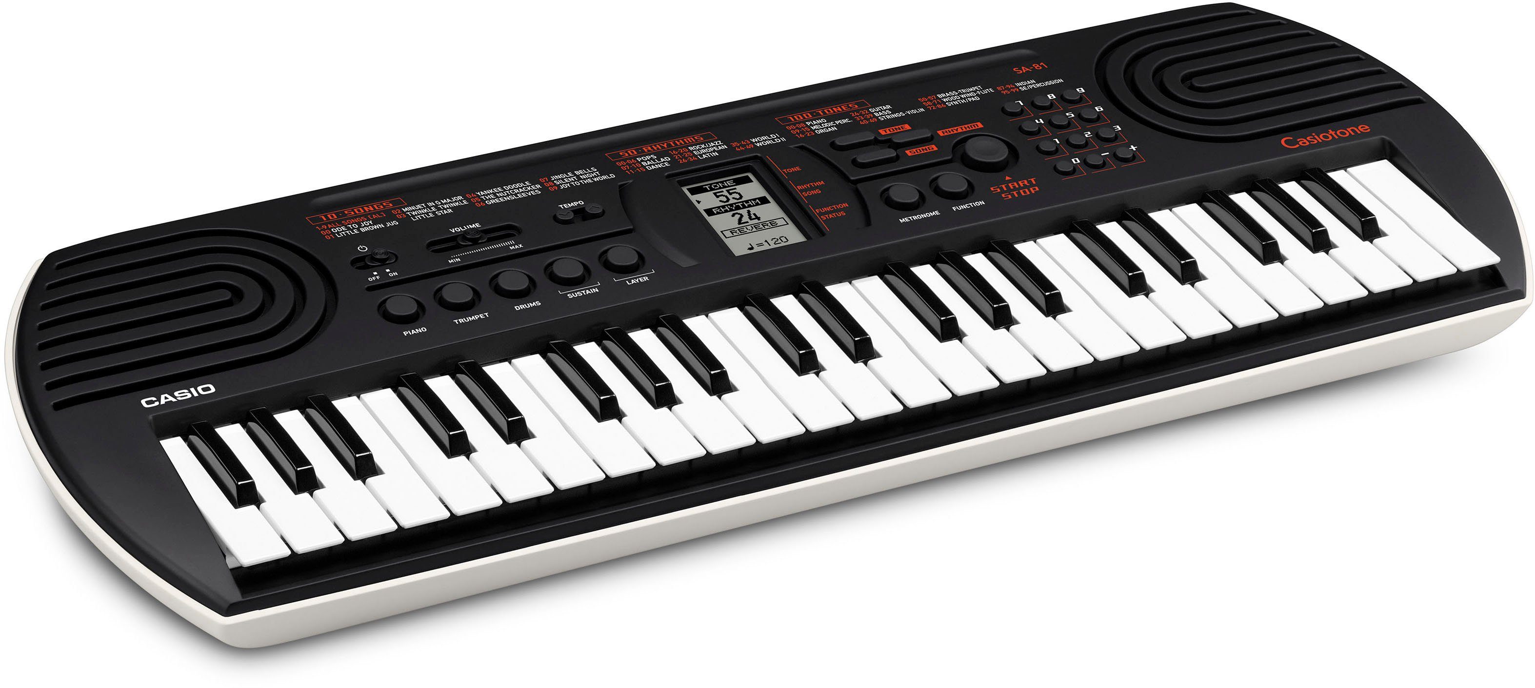 CASIO Home-Keyboard Mini-Keyboard SA-81, mit 44 Tasten