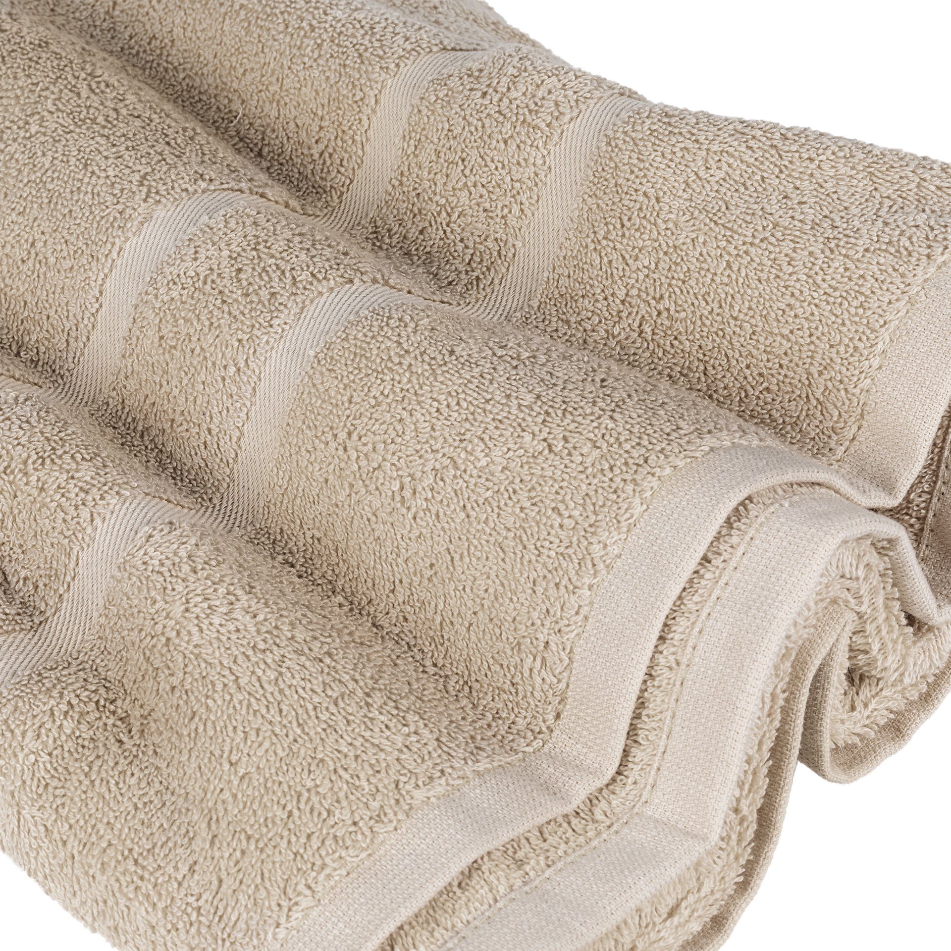 StickandShine Handtuch Wahl Saunatücher Duschtücher in Badetücher Baumwolle Gästehandtücher 500 Sand GSM zur 100% Handtücher