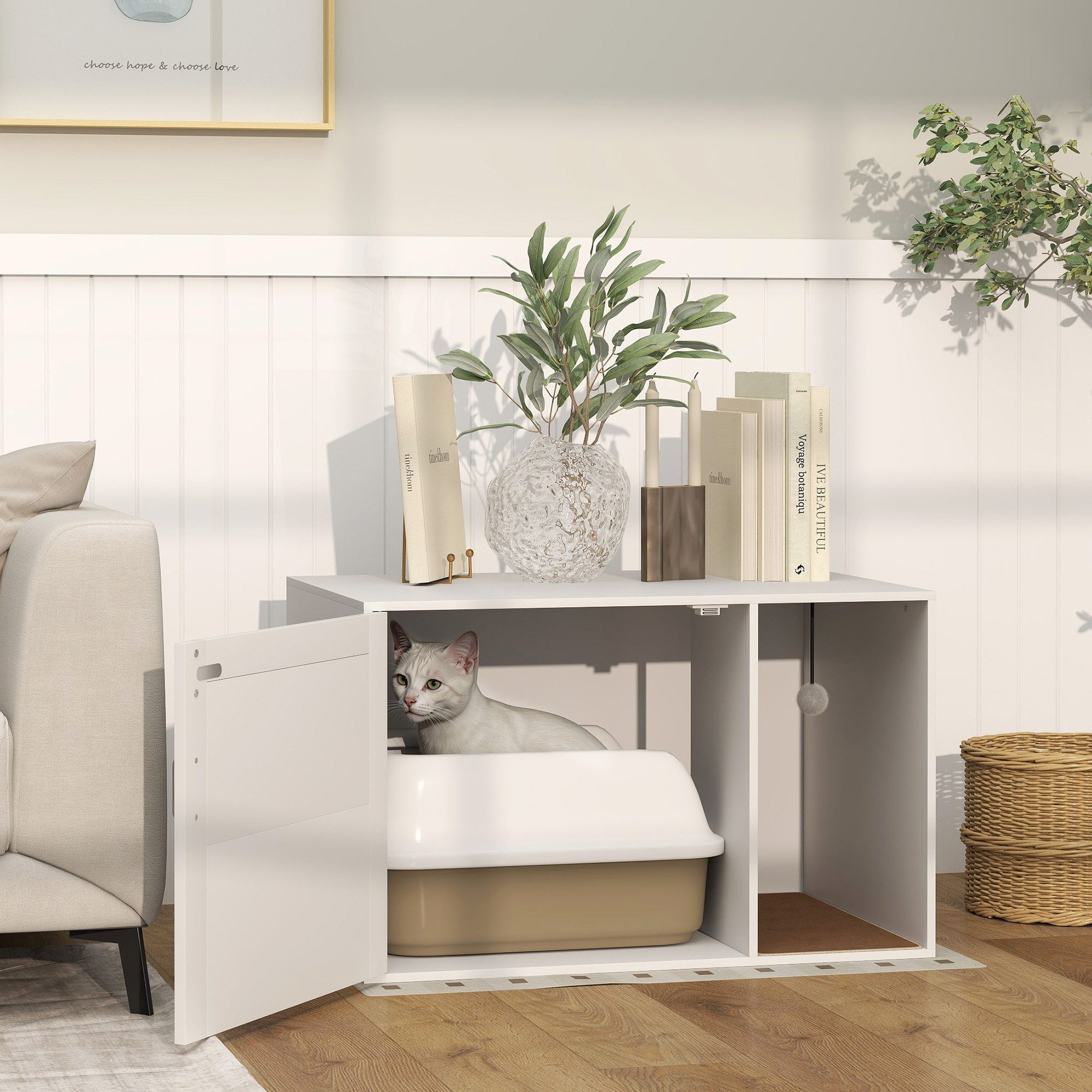 PawHut Tierhaus mit Loch, Tür, Eingang, günstig online kaufen