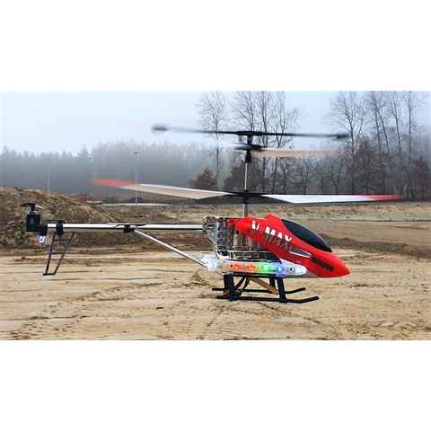 BruKa RC-Helikopter RC Helikopter V-MAX 1 ferngesteuerter Hubschrauber Gyro Heli 3,5 Kanal