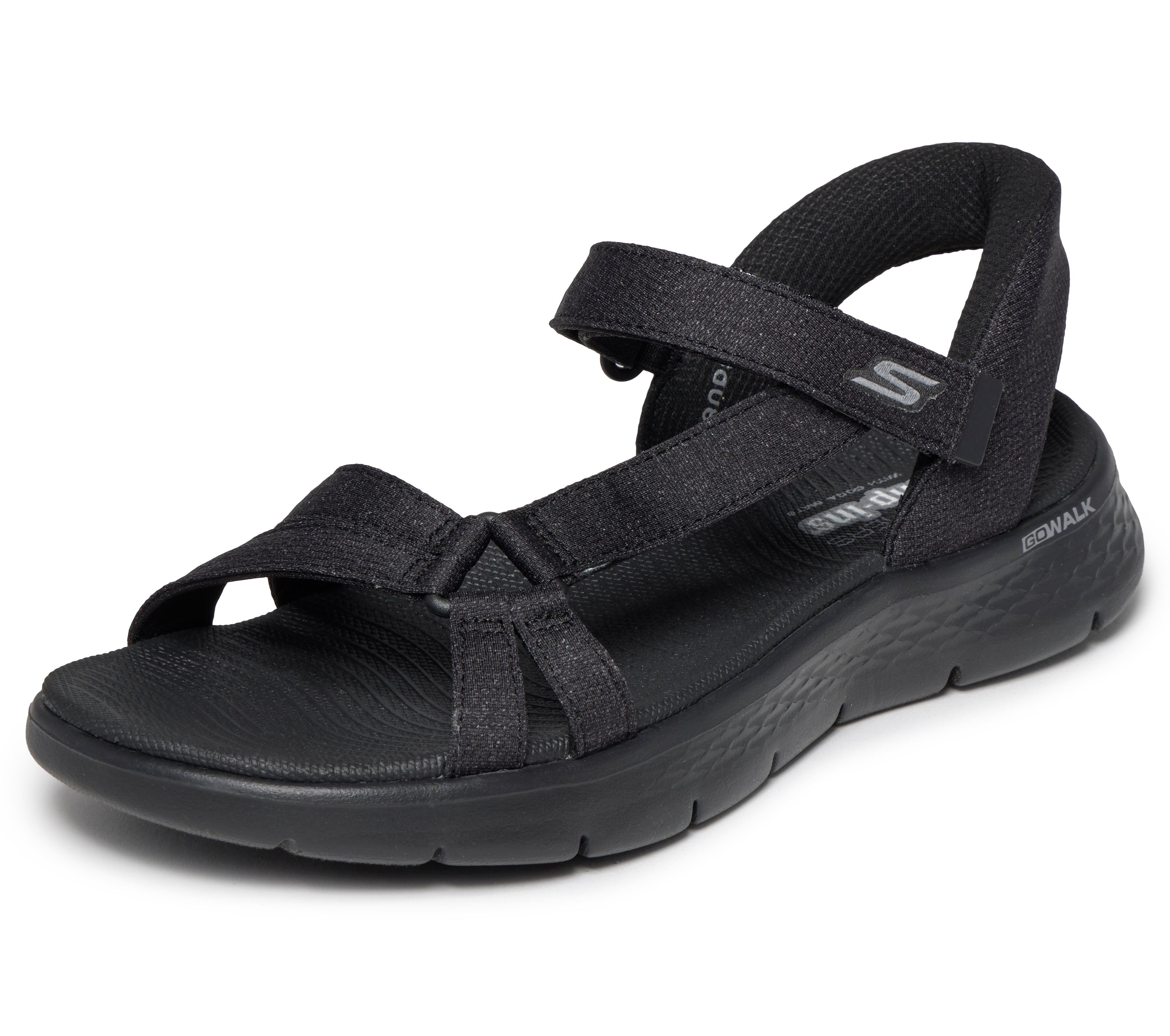 Skechers GO WALK FLEX SANDAL-ILLUMINATE Sandale Sandalette, Trekking Sandale mit Gogo Mat Fußbett
