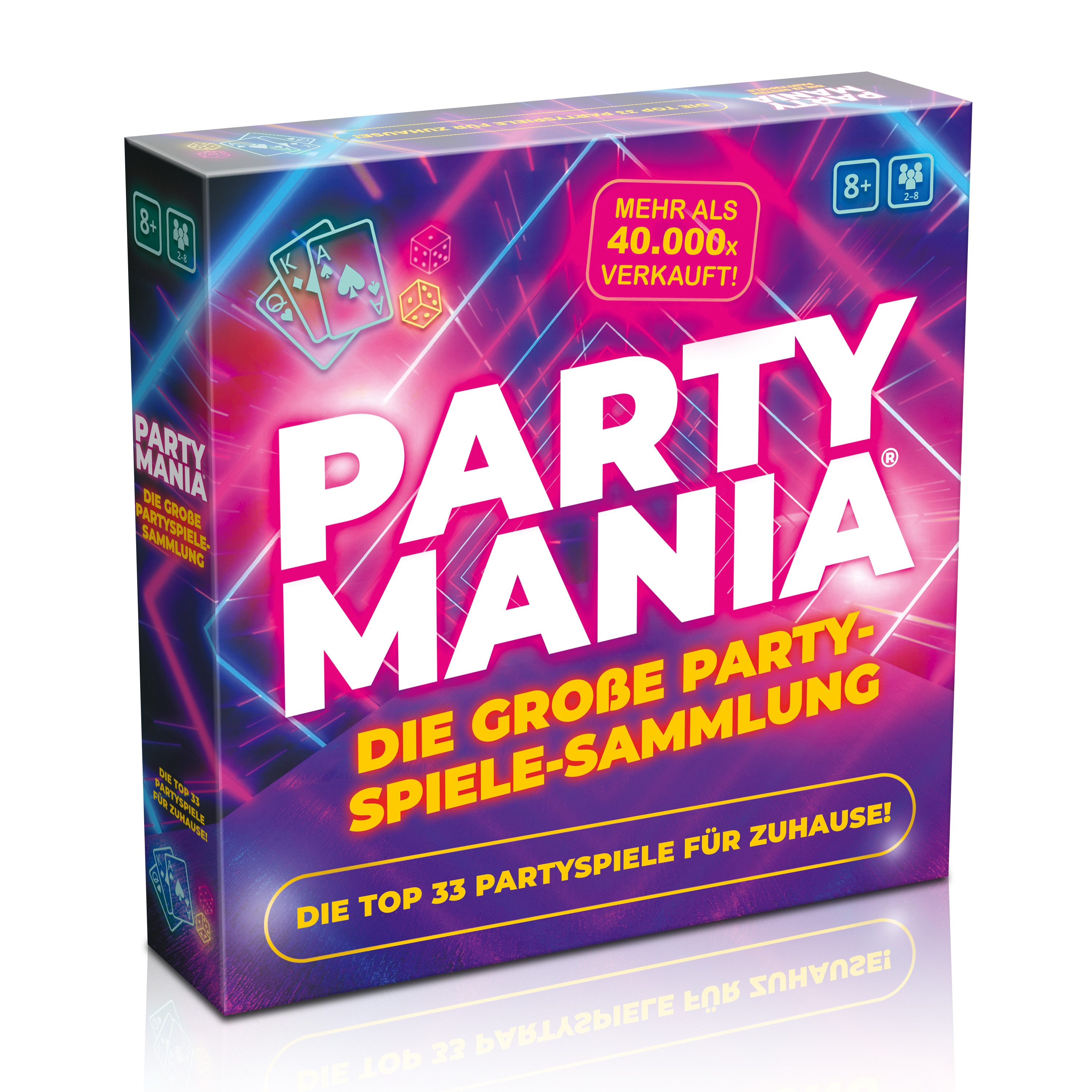 Gomazing Spiel Partymania - Die grosse Partyspielesammlung, Spiele-Set, 33 alkoholfreie Partyspiele