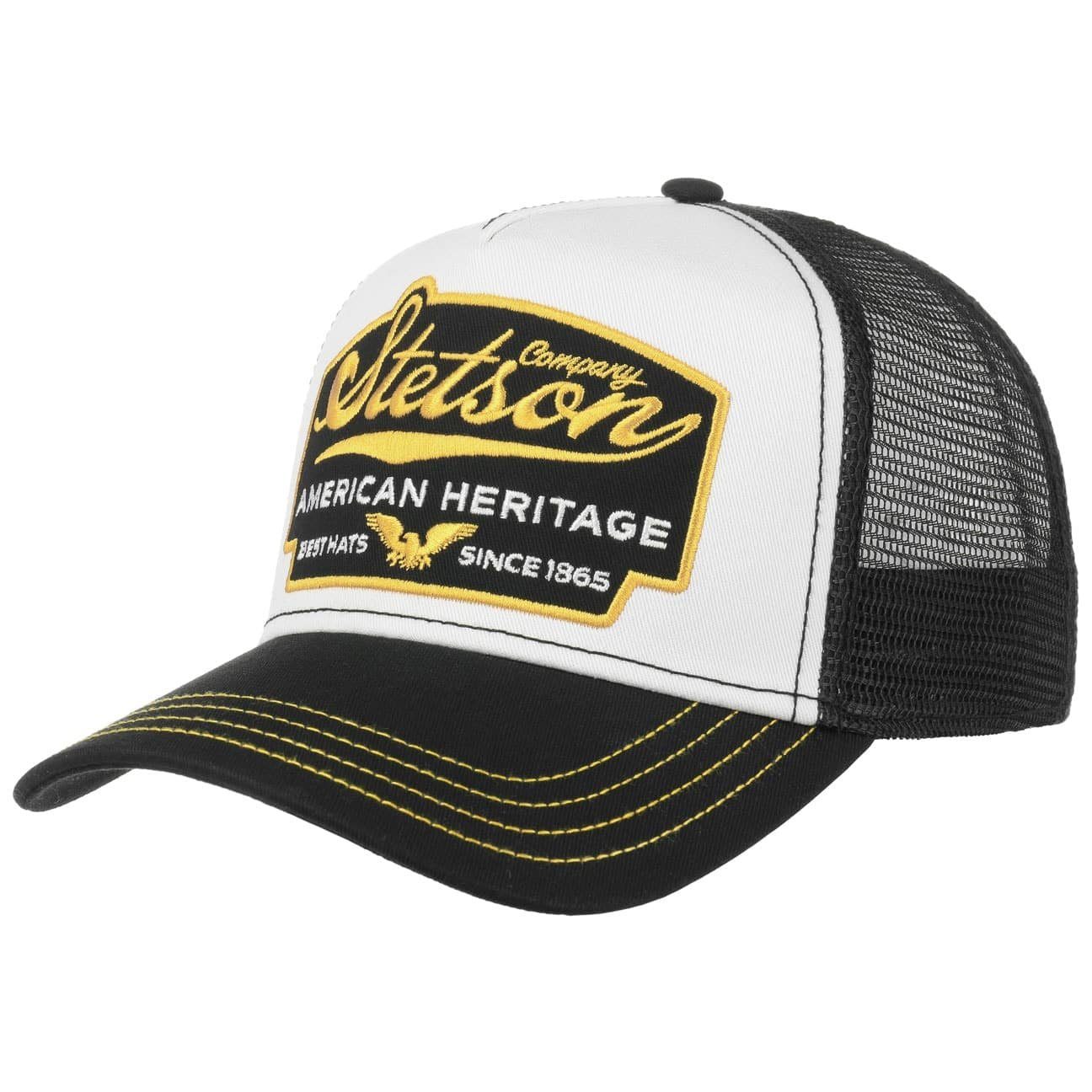 Stetson Trucker Cap (1-St) Basecap Snapback schwarz