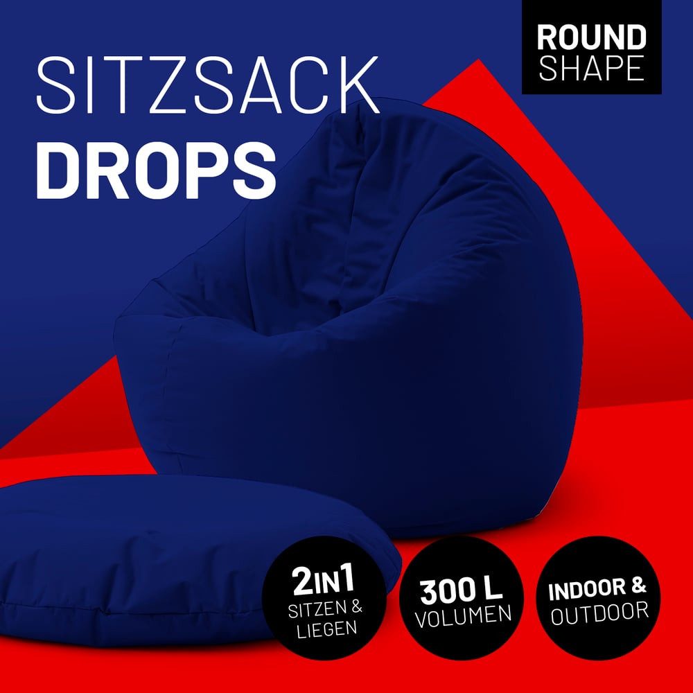 Lumaland Sitzsack In-& Outdoor Sitzkissen Bean günstig online kaufen