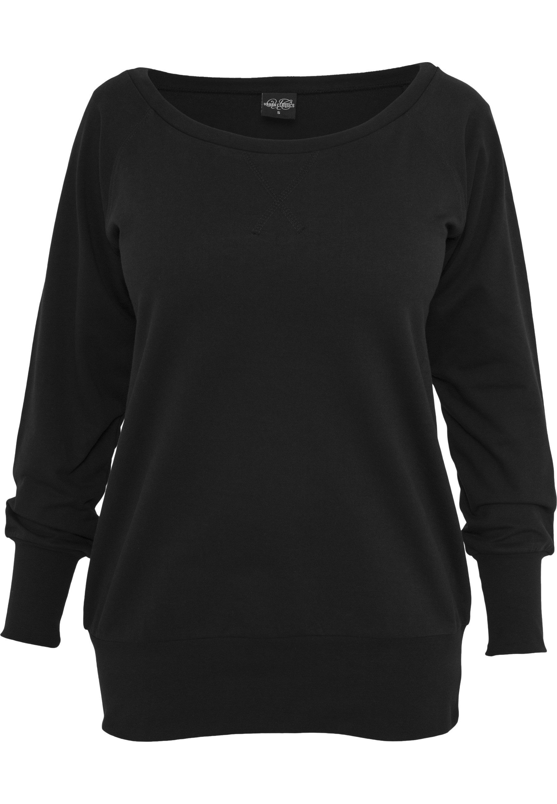 URBAN CLASSICS Sweatshirt Urban Classics Damen Ladies Wideneck Crewneck (1-tlg)