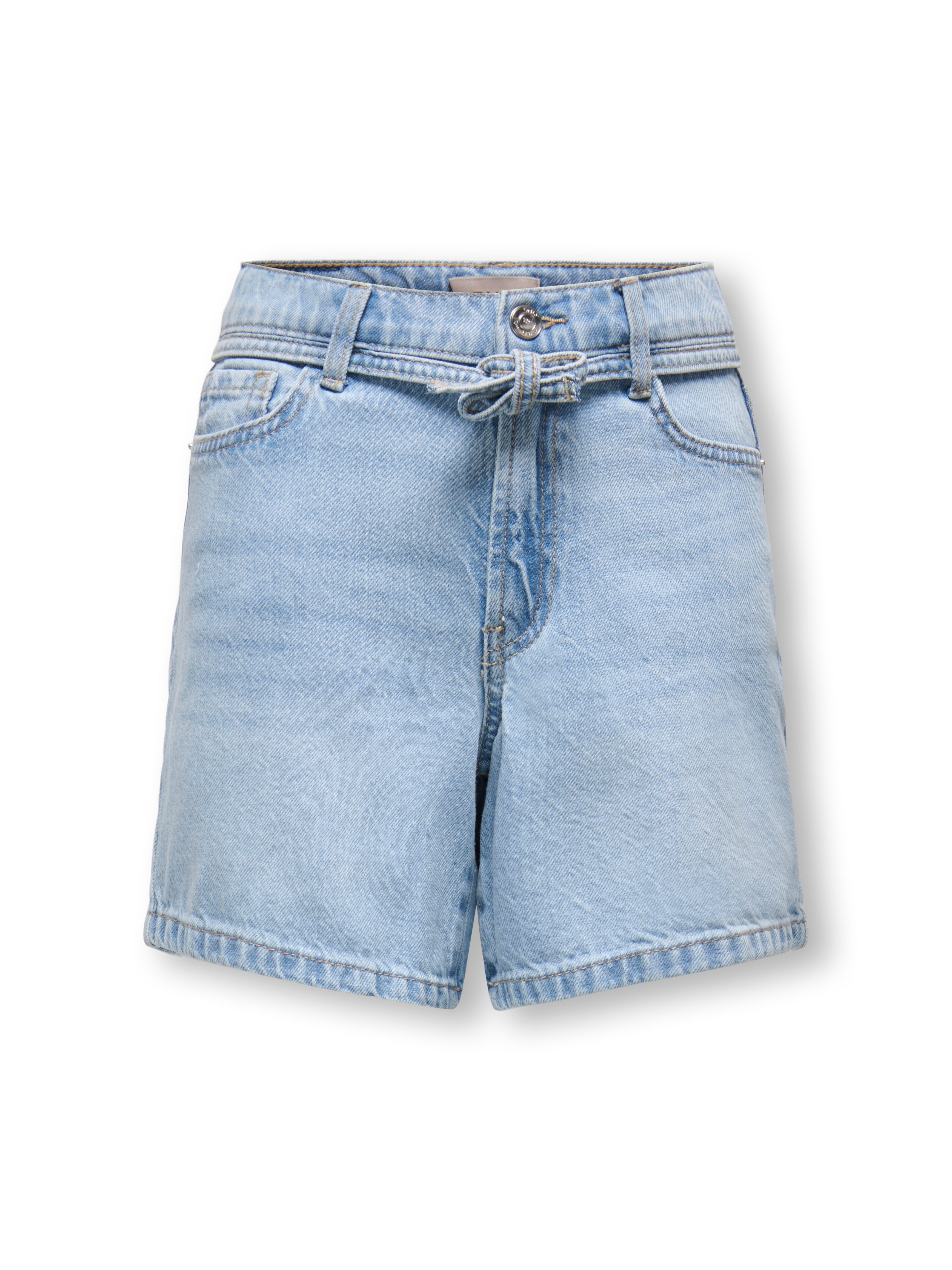 KIDS ONLY Jeansshorts KOGGIANNA HW BELT SHORTS PIMBOX DNM NOOS mit schmalem, dekorativen Bindeband in der Taille