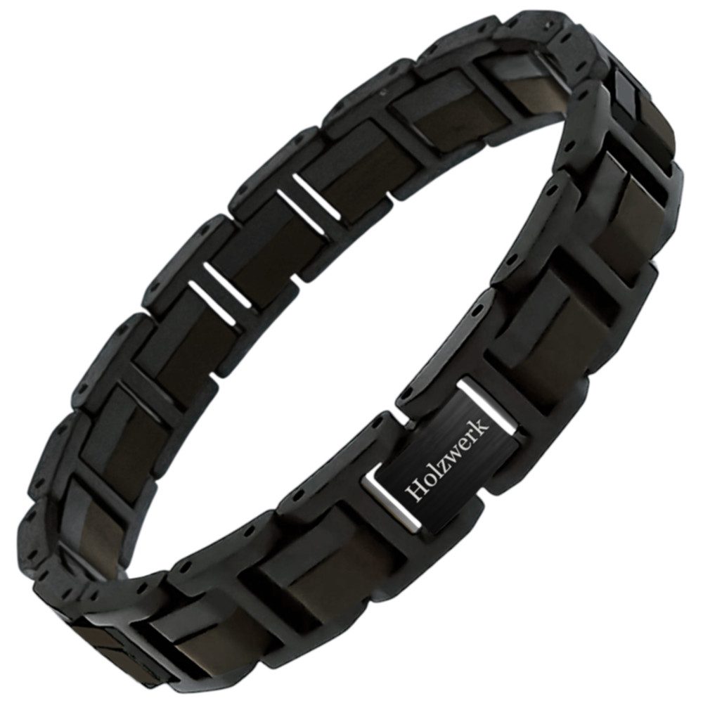 Edelstahlarmband Designer Holz Armband, Armkette Gliederarmband