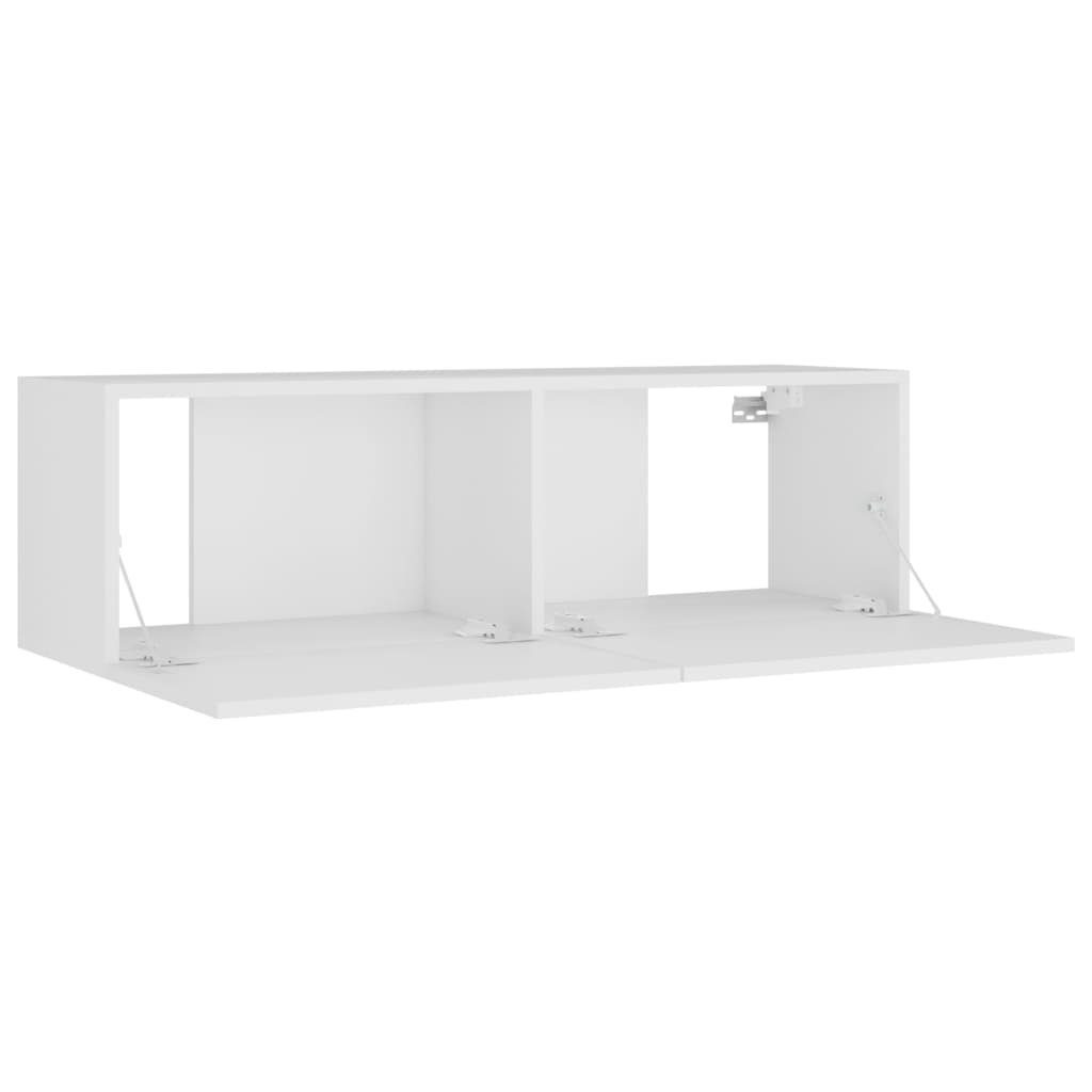 furnicato TV-Schrank TV-Schrank-Set Weiß Holzwerkstoff 4-tlg.