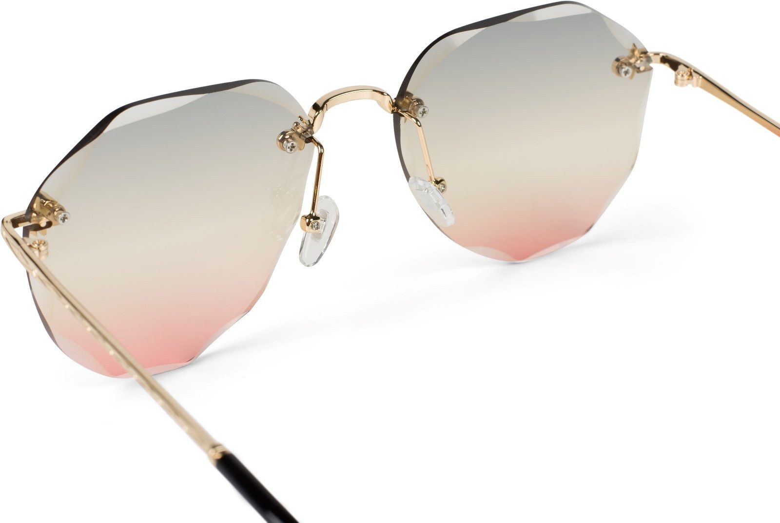 styleBREAKER Sonnenbrille Rahmenlose Piloten Sonnenbrille mit Diamant Schliff (1-St) Gradient