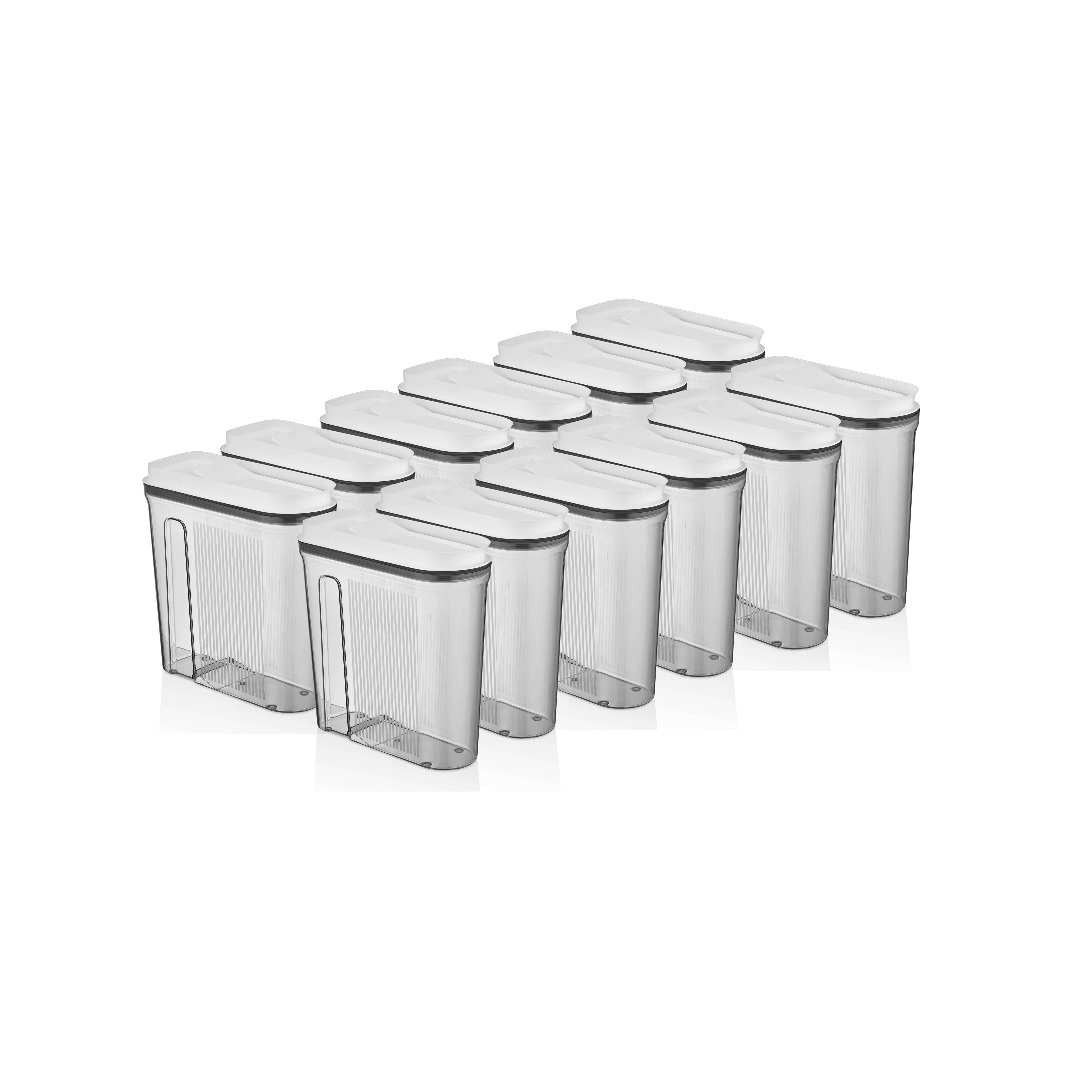 Vip Ahmet Vorratsdose Vorratsdosen mit Deckel, BPA-frei Kunststoff, 12-tlg, 12x4L