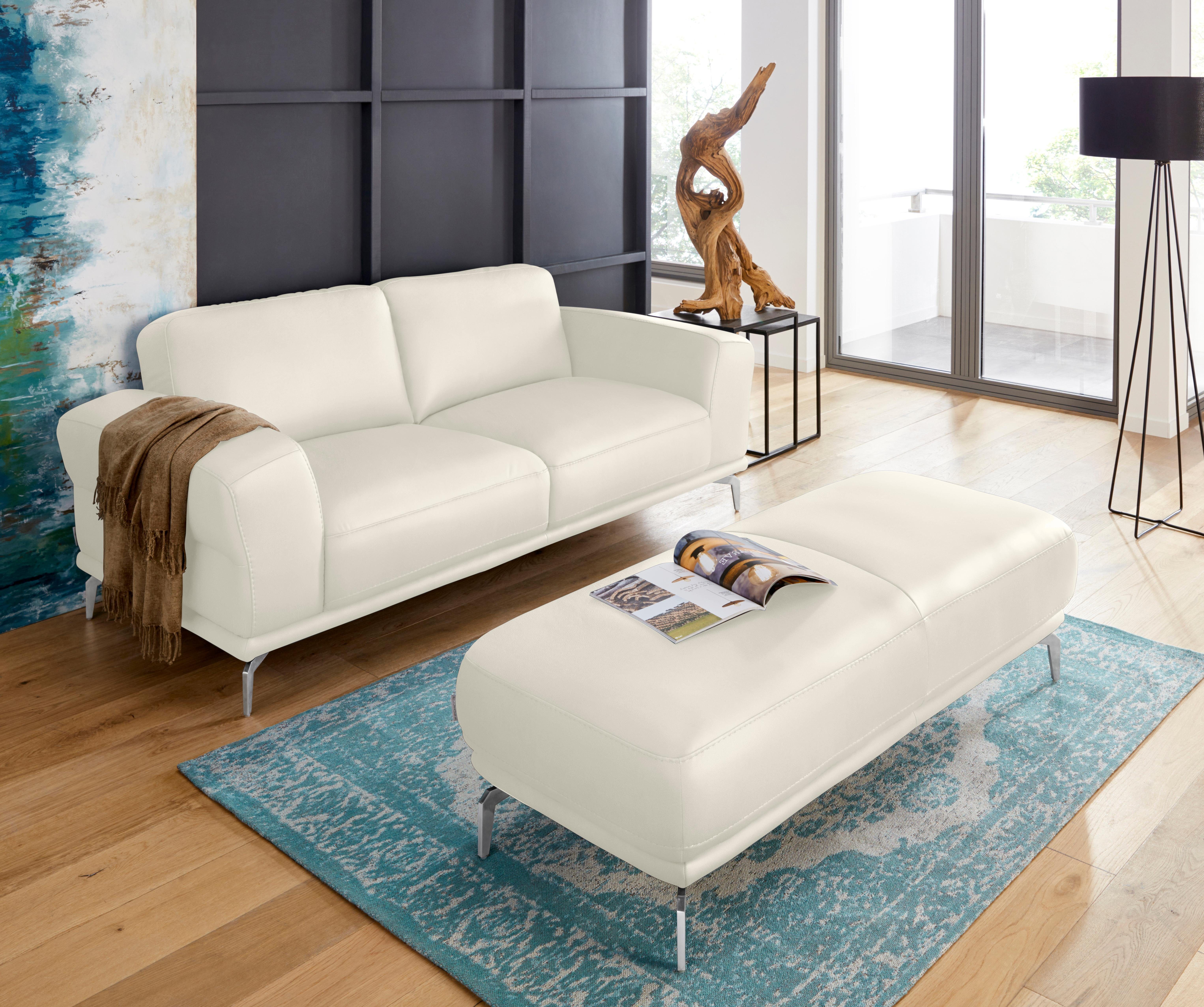 W.SCHILLIG 2-Sitzer montanaa, mit Metallfüßen in Chrom glänzend, Breite 192 cm