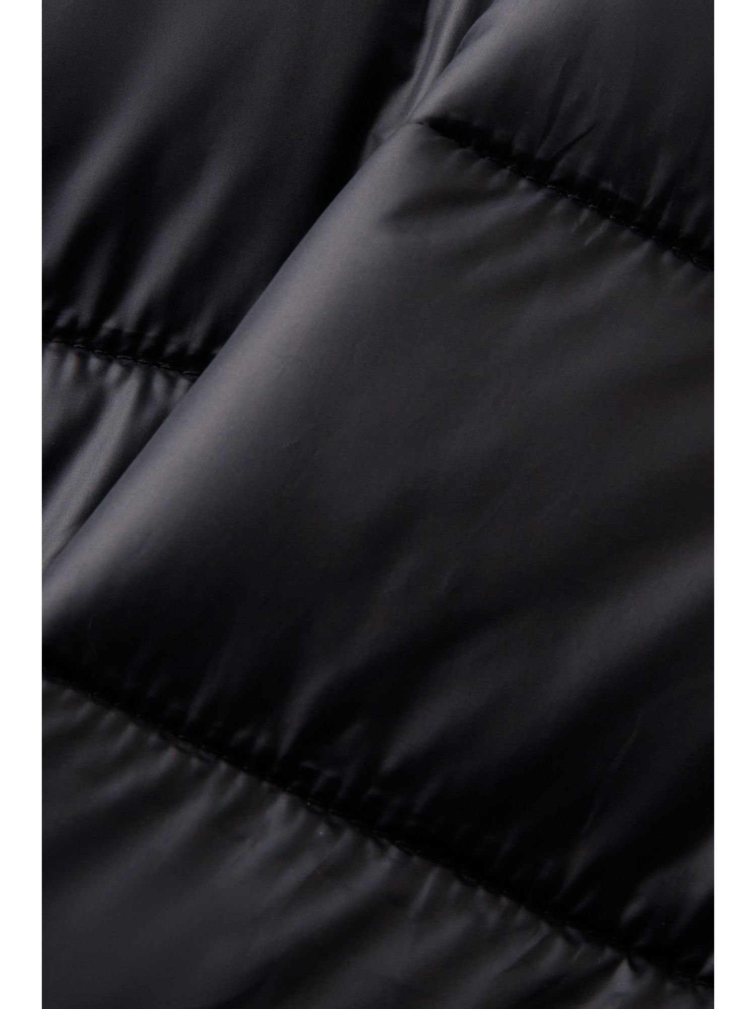 Revers Steppmantel mit Recycelt: Steppmantel BLACK Esprit