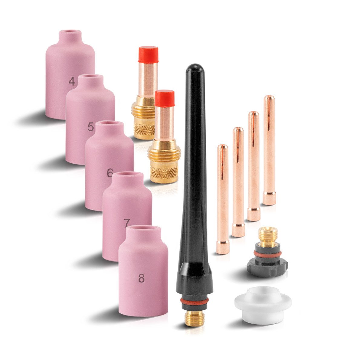 STAHLWERK Elektrowerkzeug-Set WIG Gaslinsen Verschleißteile Set WP 26
