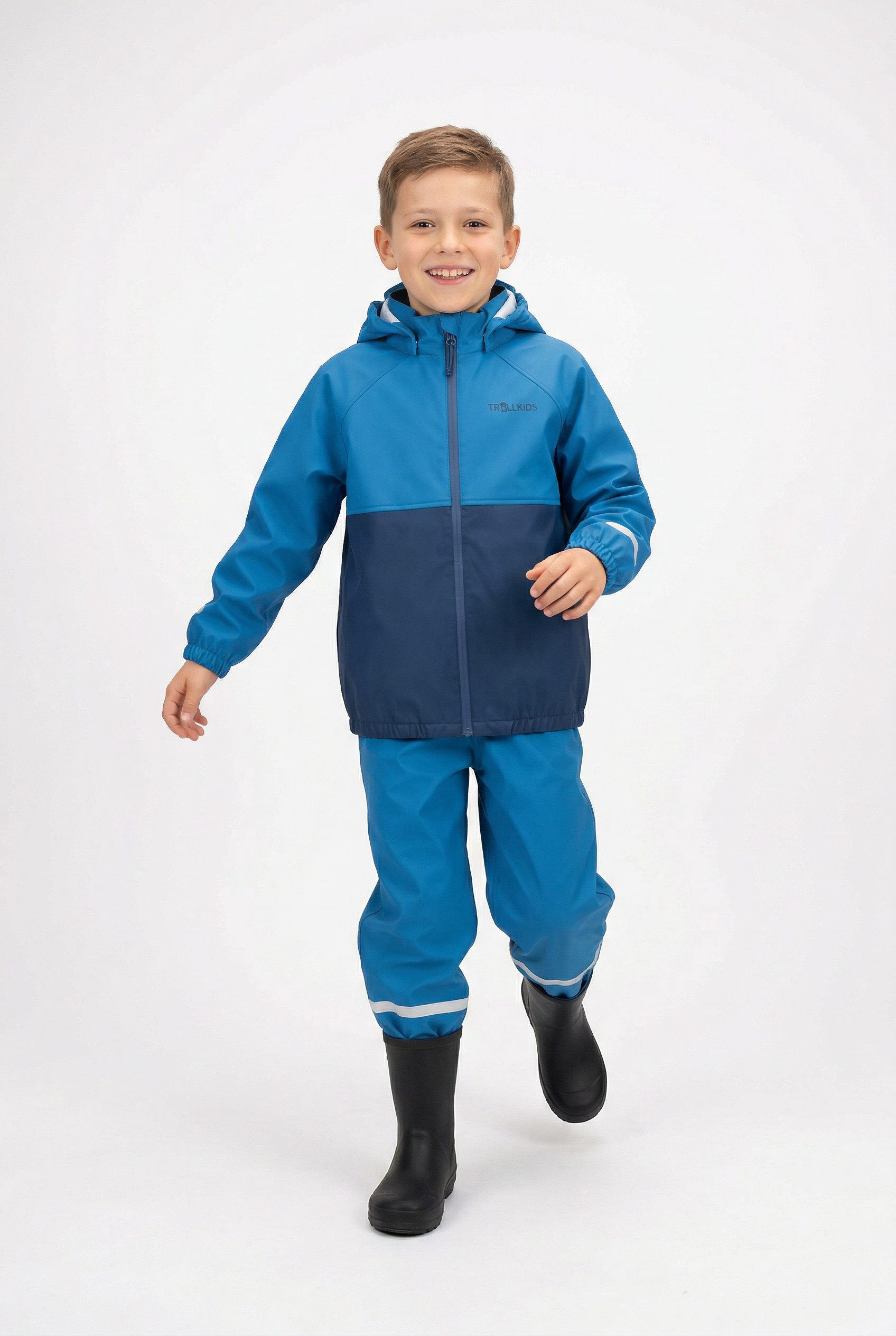 TROLLKIDS Regen- und Matschhose KIDS ODDA RAIN SET XT (2-tlg) für Kinder und Jugendliche, sportlicher Stil