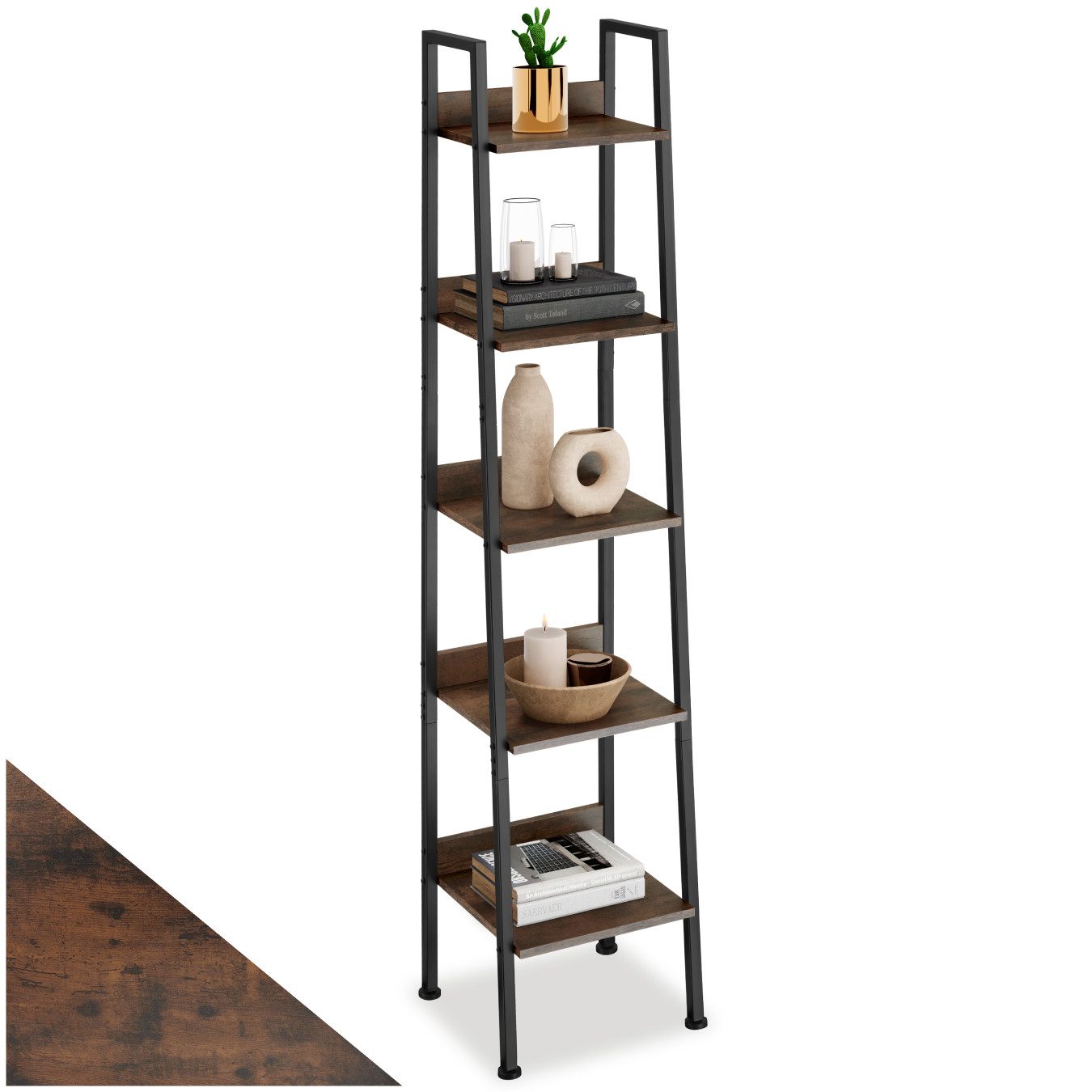 tectake Leiterregal Folkestone, Set 1-tlg., Industrial günstig online kaufen