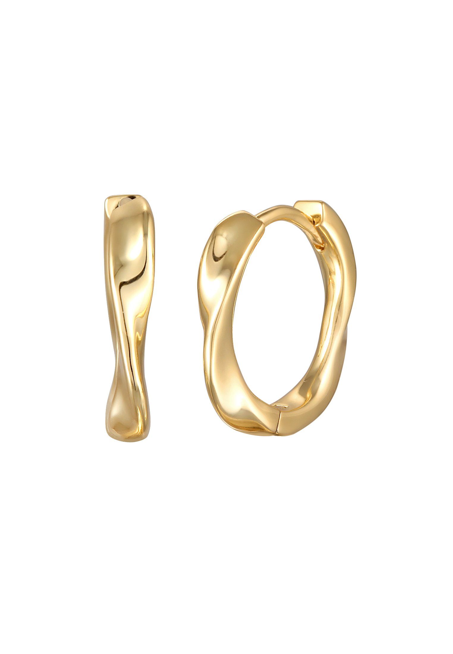 Elli Paar Creolen Elli Creolen Twisted Look Goldfarben günstig online kaufen