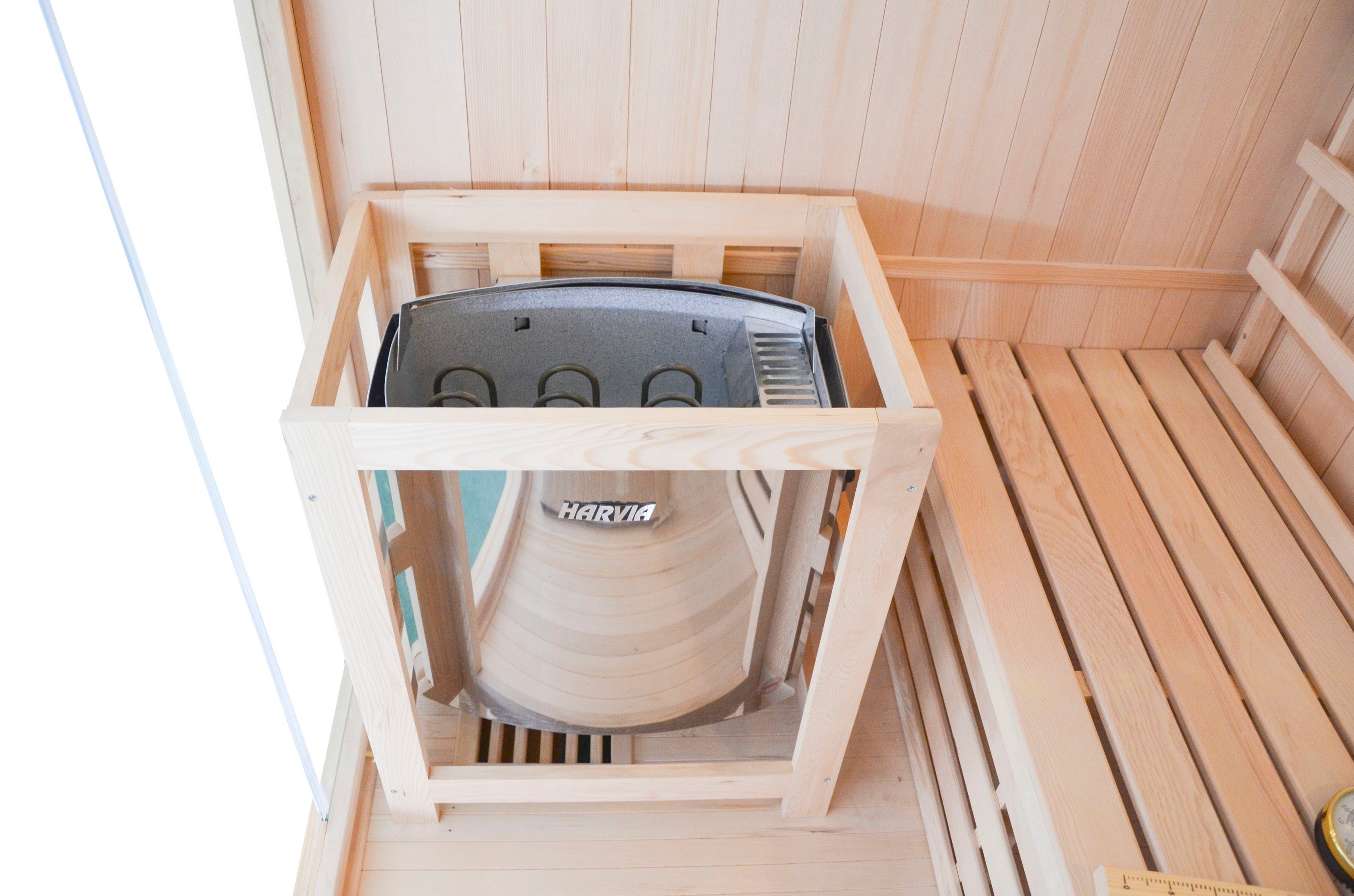 Sanotechnik Sauna RIGA, BxTxH: 120 x 150 x 190 cm, für 3 Personen