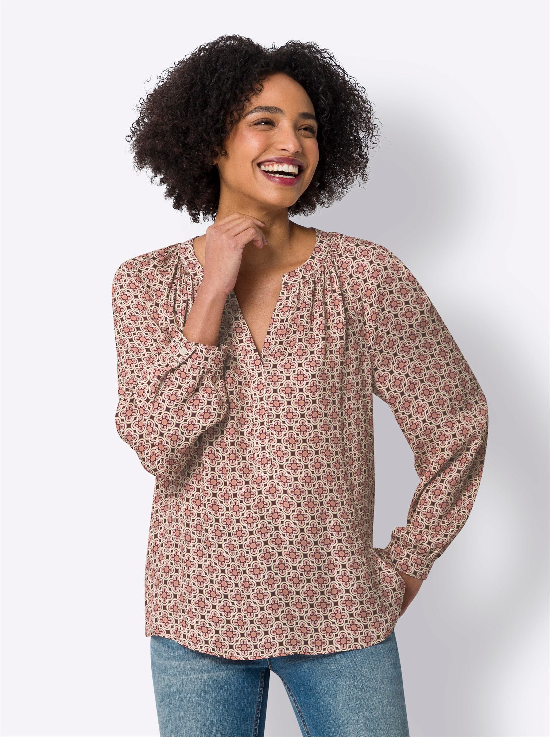 Klassische Bluse Schlupfbluse