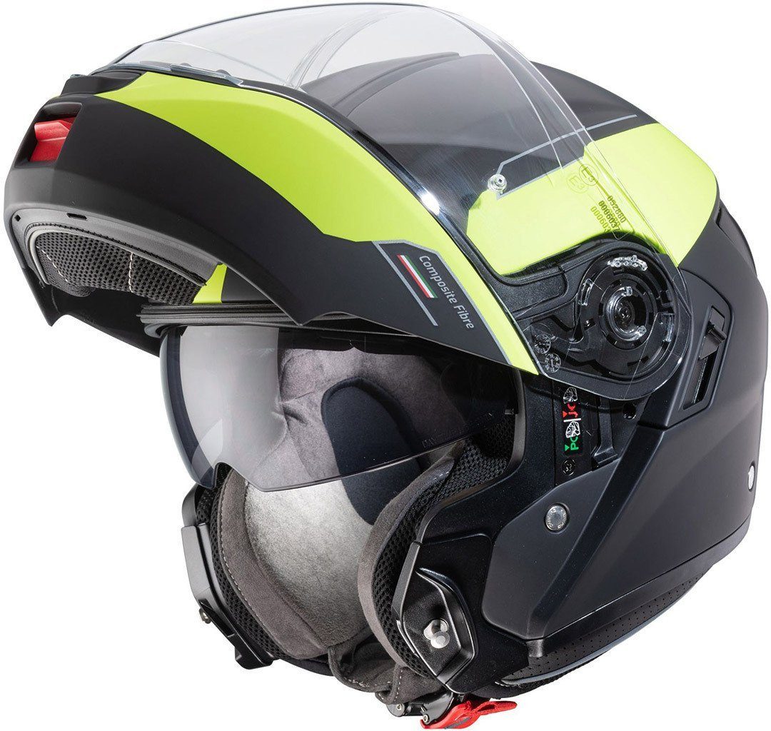 Caberg Motorradhelm Levo Prospect Klapphelm, Bluetooth, Pinlock, Klapphelm, Ratschenverschluss