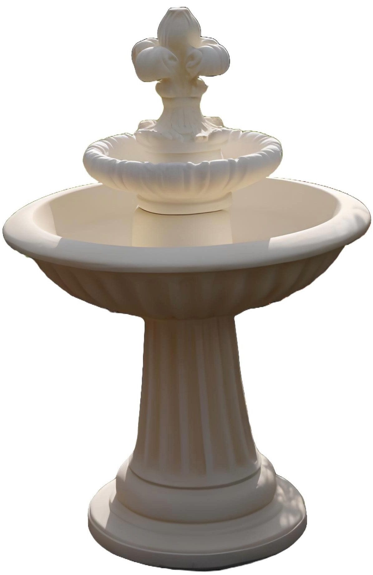 Xlmoebel Zierbrunnen Elegante Gartenbrunnen Skulptur mit sanftem Plätschern, (Artikel NOEMI 1), Hergestellt in Europa