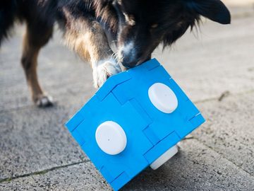 Lemodo Tier-Intelligenzspielzeug Schnüffel Cube, Schnüffelspaß für Hunde, Weichschaum
