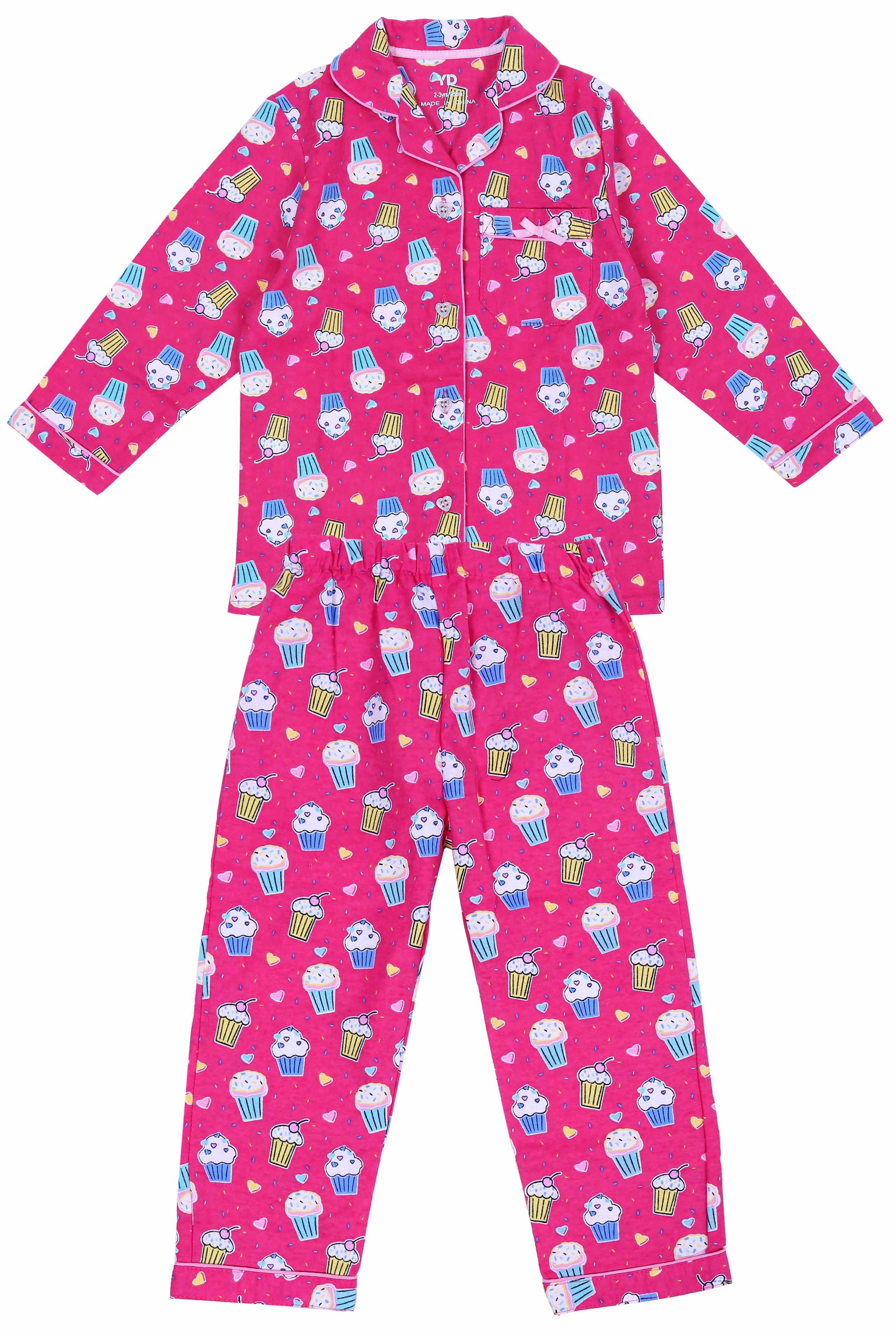 Schlafanzug Flanellpyjama/Schlafanzug mit Muffins 2-3 Jahre