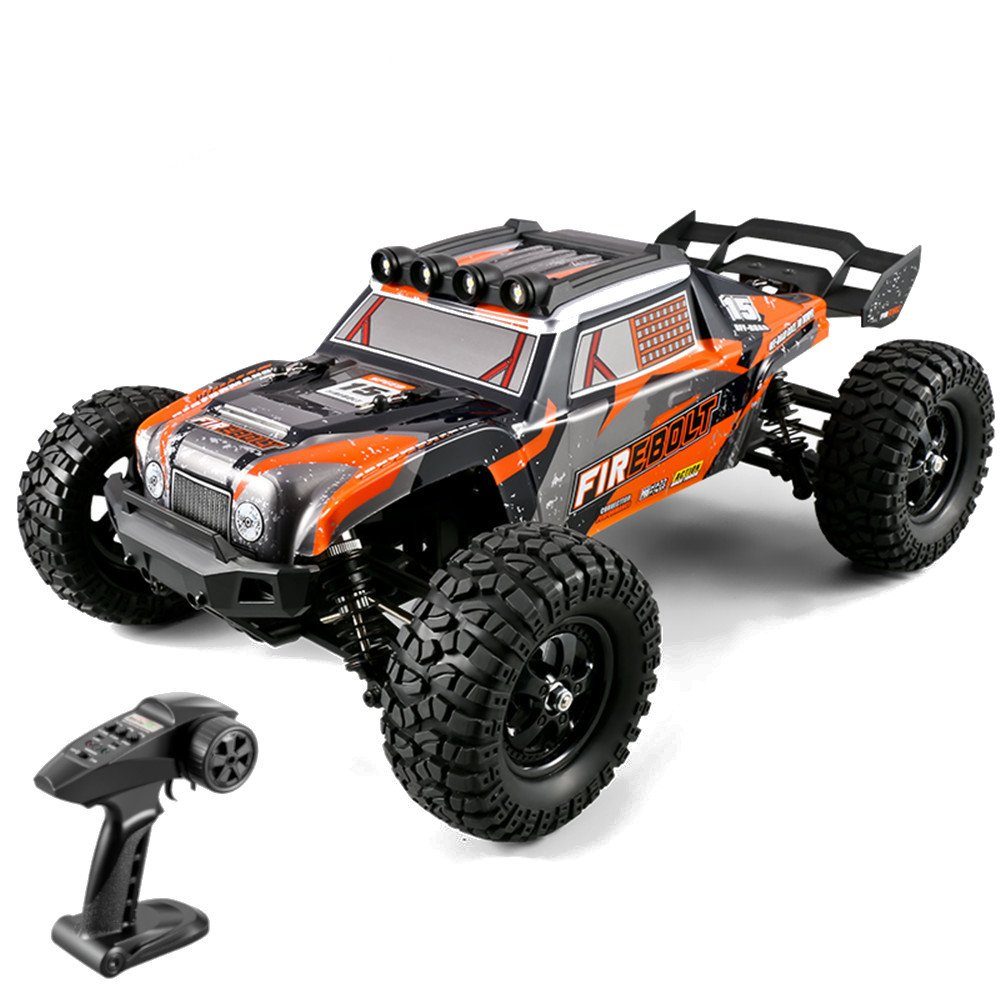 Insma RC-Auto, 2,4GHz 4WD RC Auto Geländewagen 50km/h Bürstenlos 1:12 mit LED Licht