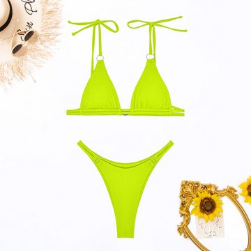 Elowen Bustier-Bikini Neue Damen-Badeanzüge, zweiteiliges Split- und String-Bikini-Set