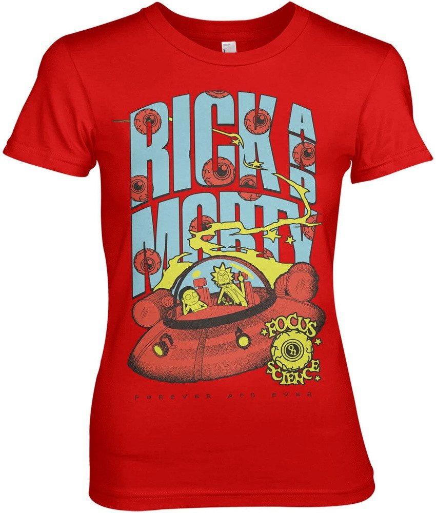 Rick and Morty T-Shirt Focus On Science Girly Tee