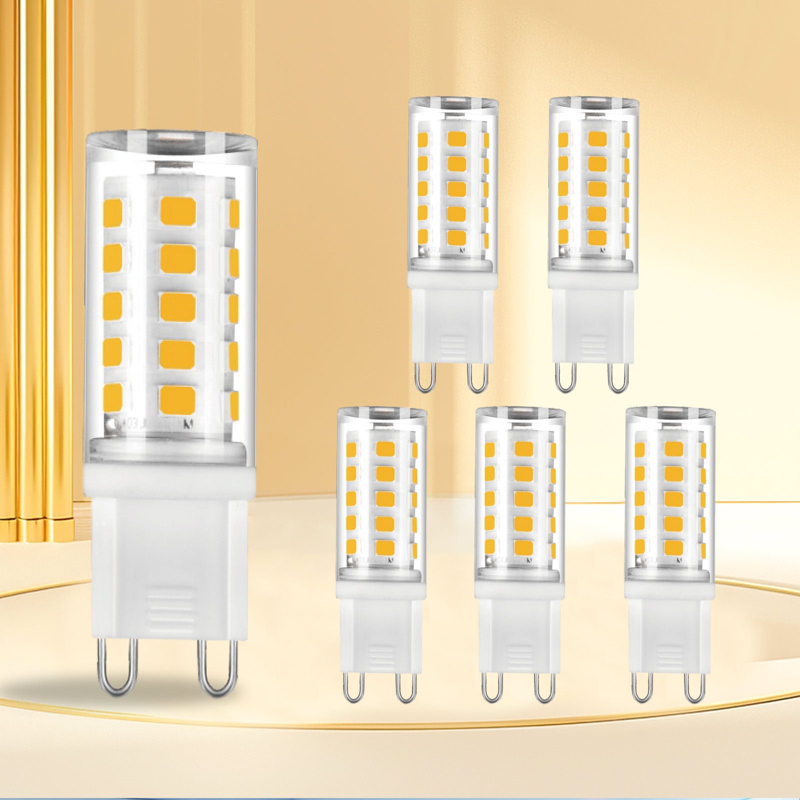 Nettlife LED-Leuchtmittel G9 5/10 Stück 3000K Warmweiß LED Birne, G9, 5 St. günstig online kaufen