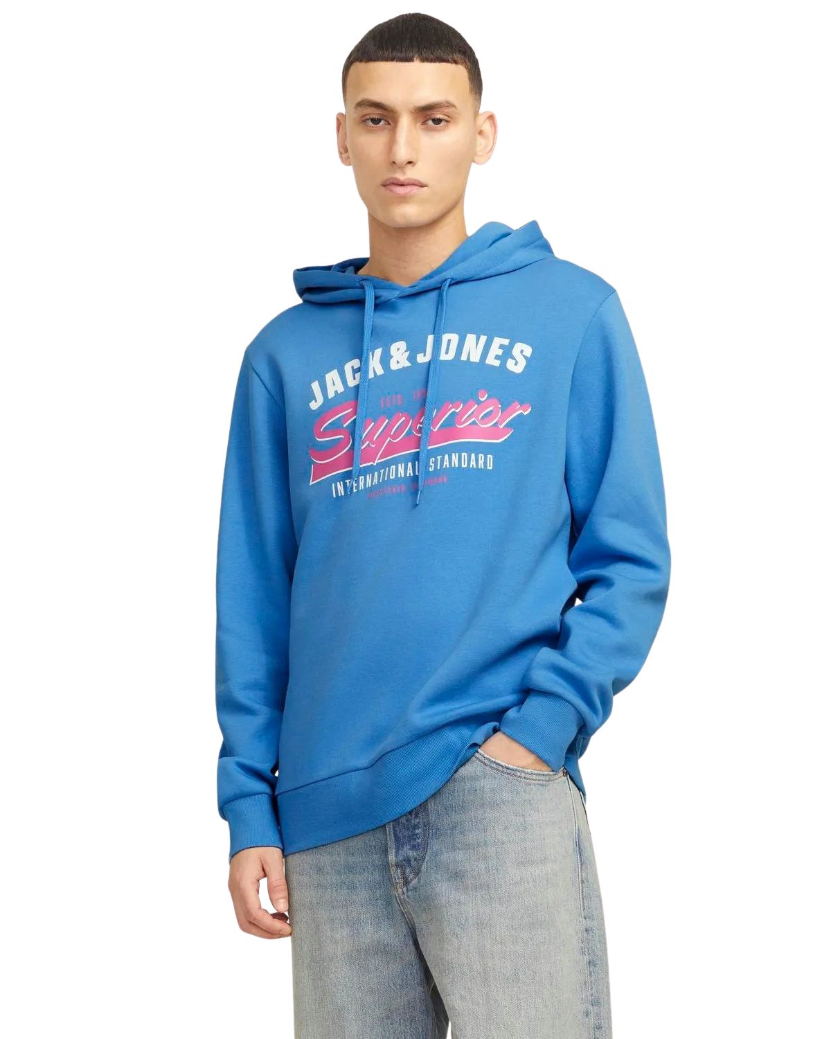 Jack & Jones Hoodie mit Kängurutasche, mit Kapuze, mit Logodruck