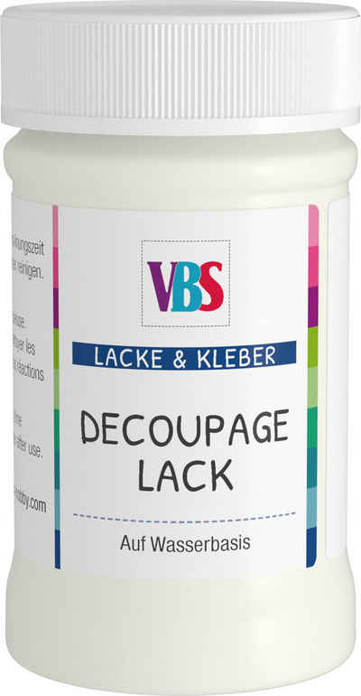 VBS Klarlack Decoupage-Lack, Lichtecht Speichelecht Wasserfest
