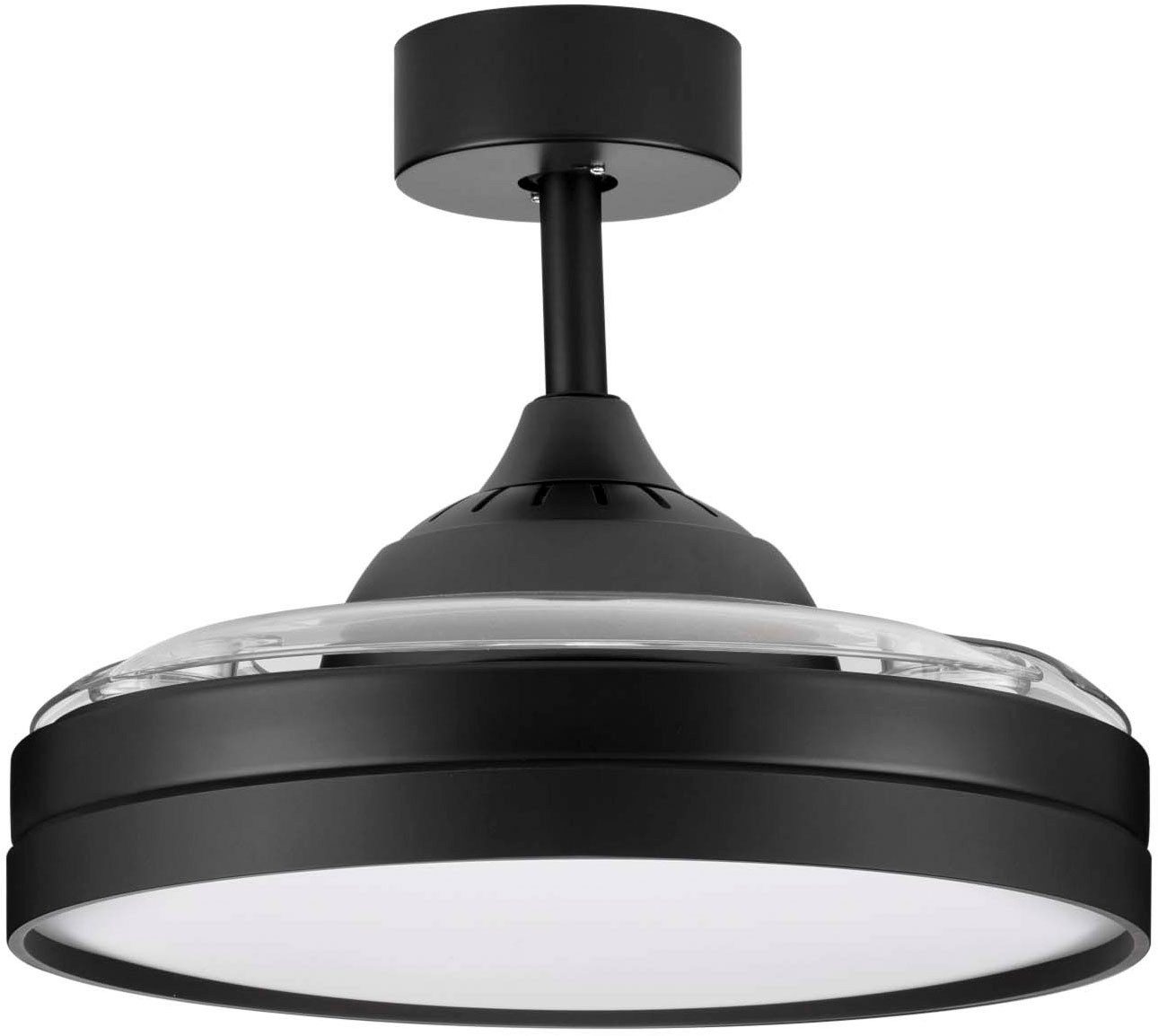 Nova Luce Deckenleuchte NEVMA Deckenventilator, Ventilatorfunktion, LED fest integriert, warmweiß - kaltweiß