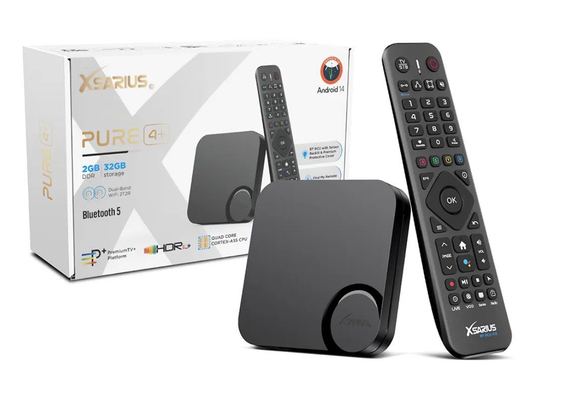 Xsarius Xsarius PURE 4+ 4K Android 14 OTT 4K UHD Netzwerk-Receiver
