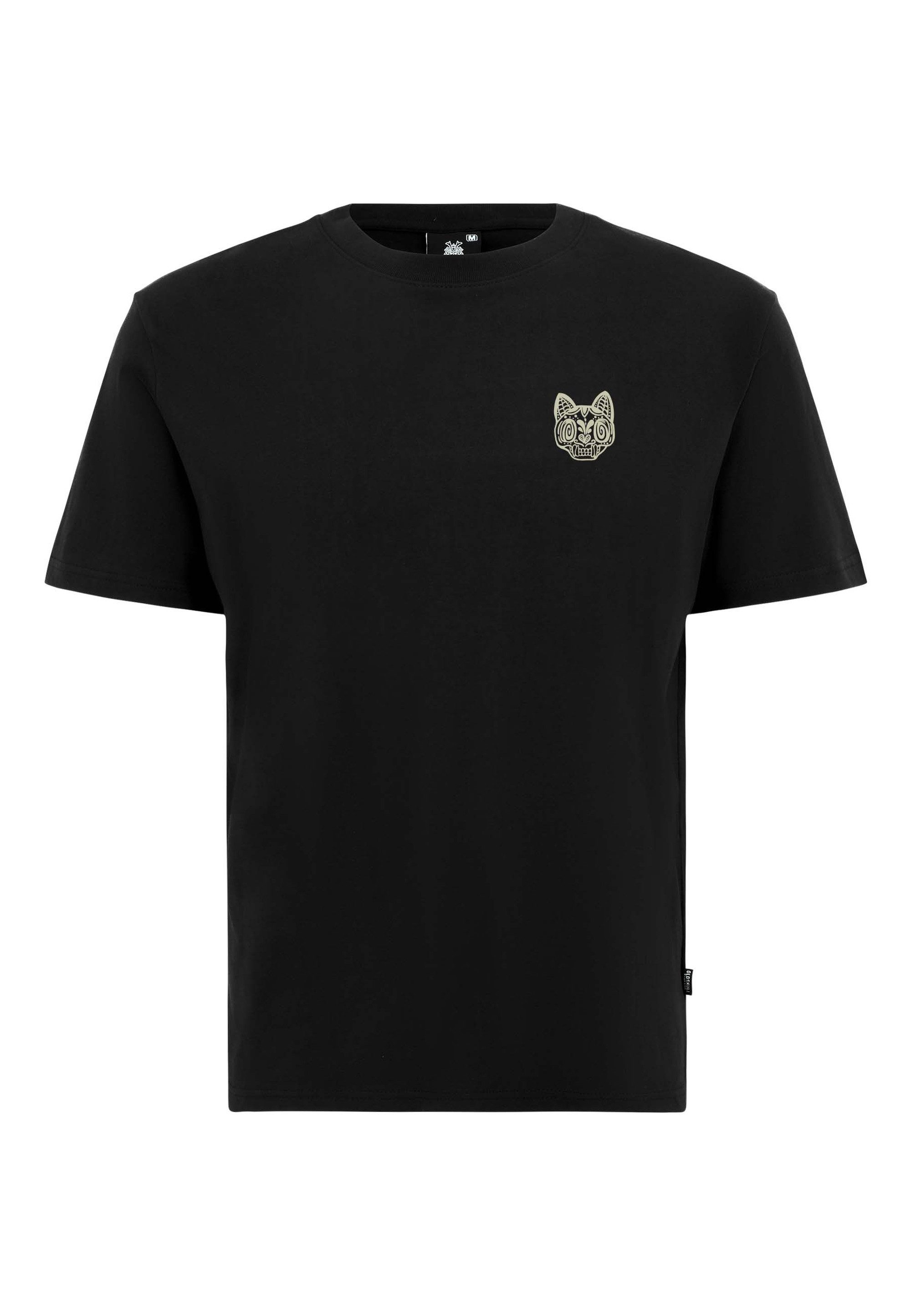 T-Shirt ASIAN REBEL CAT KANJI GRAPHIC