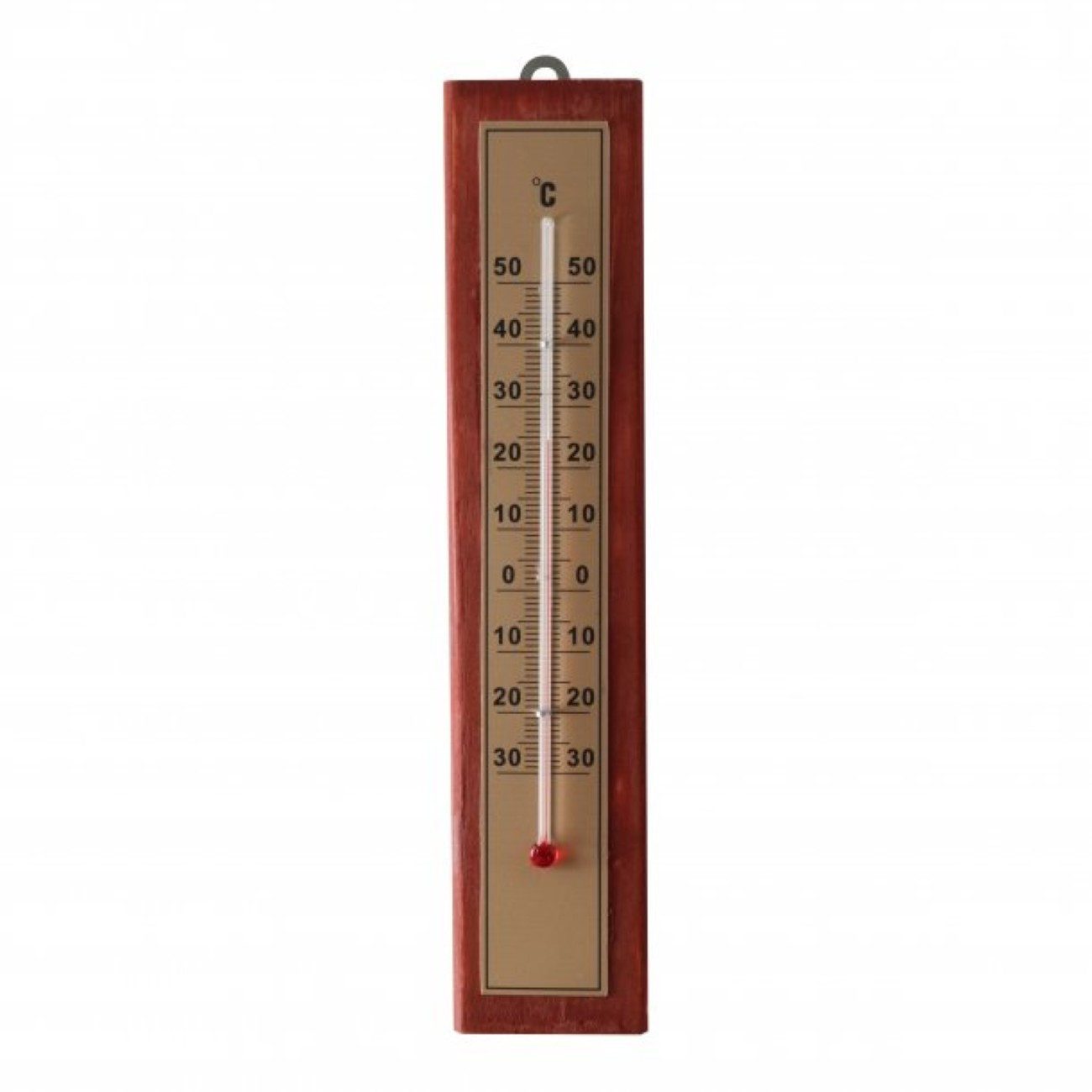Greemotion Raumthermometer, 1-tlg., Kiefernholz mit Glasröhre, -30 bis +50 °C, für den Innenraum