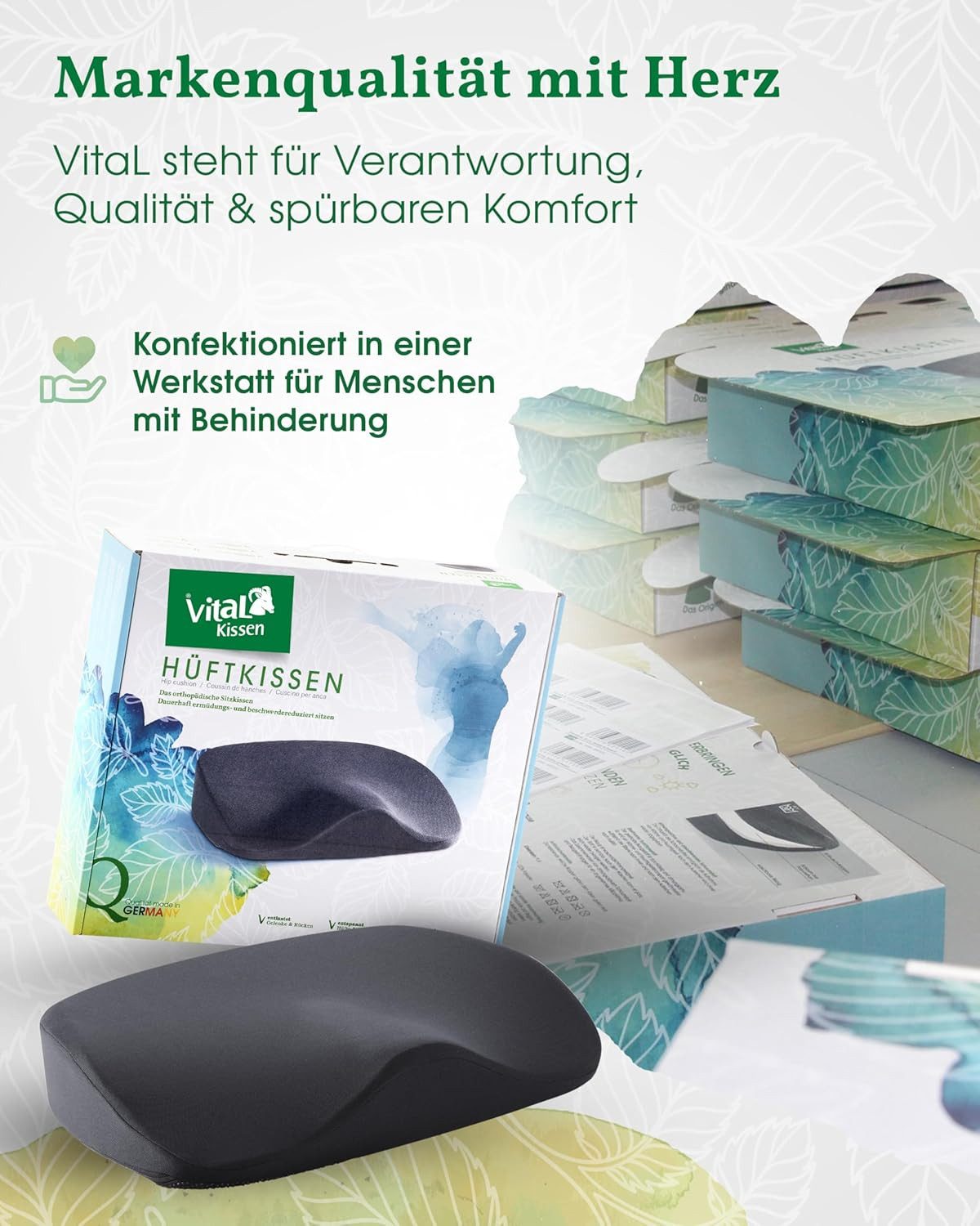 Bärle Kissen Manufraktur GmbH Stuhlkissen Vital Hüftkissen, Orthopädisches günstig online kaufen