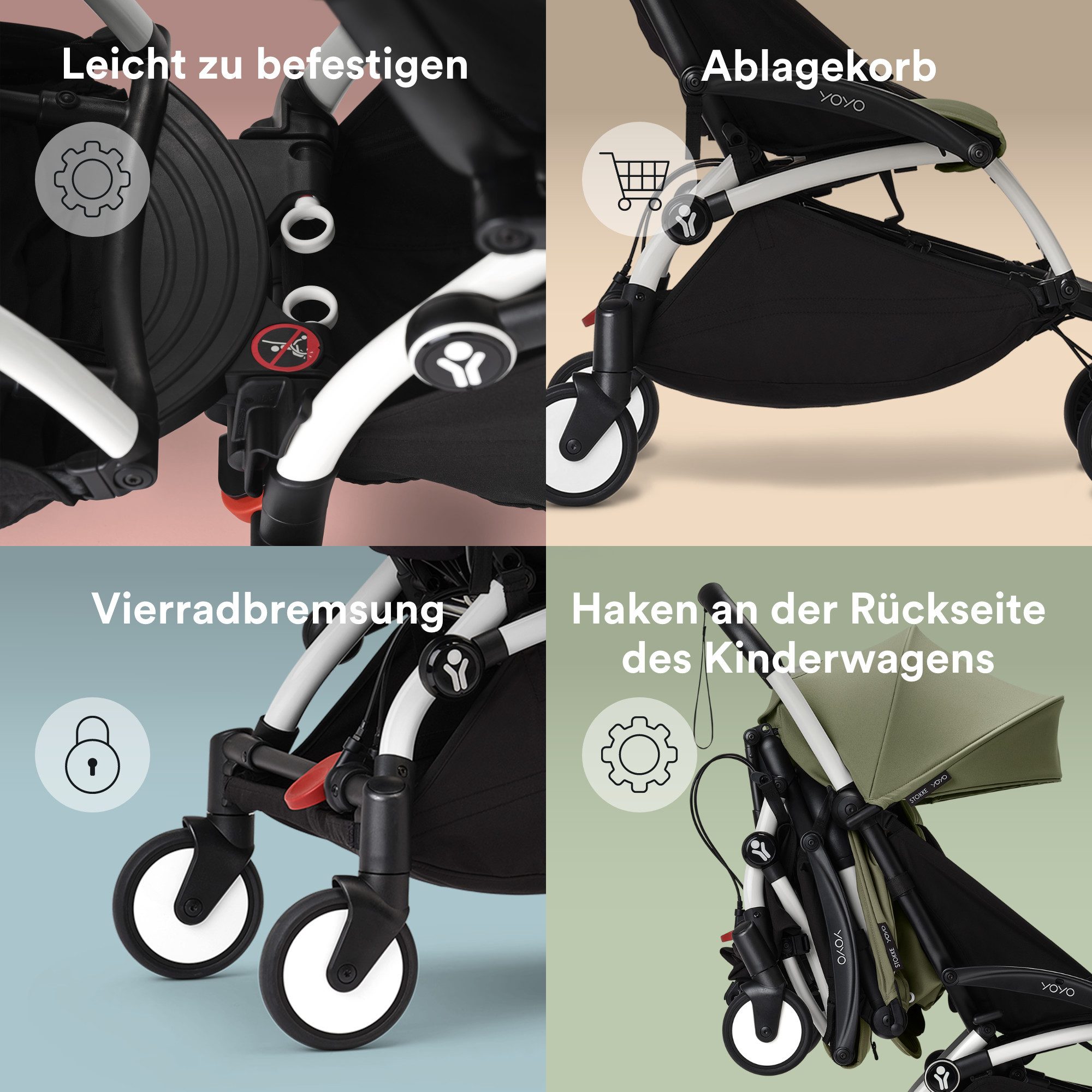 Stokke Kinderwagen-Adapter YOYO® connect - White