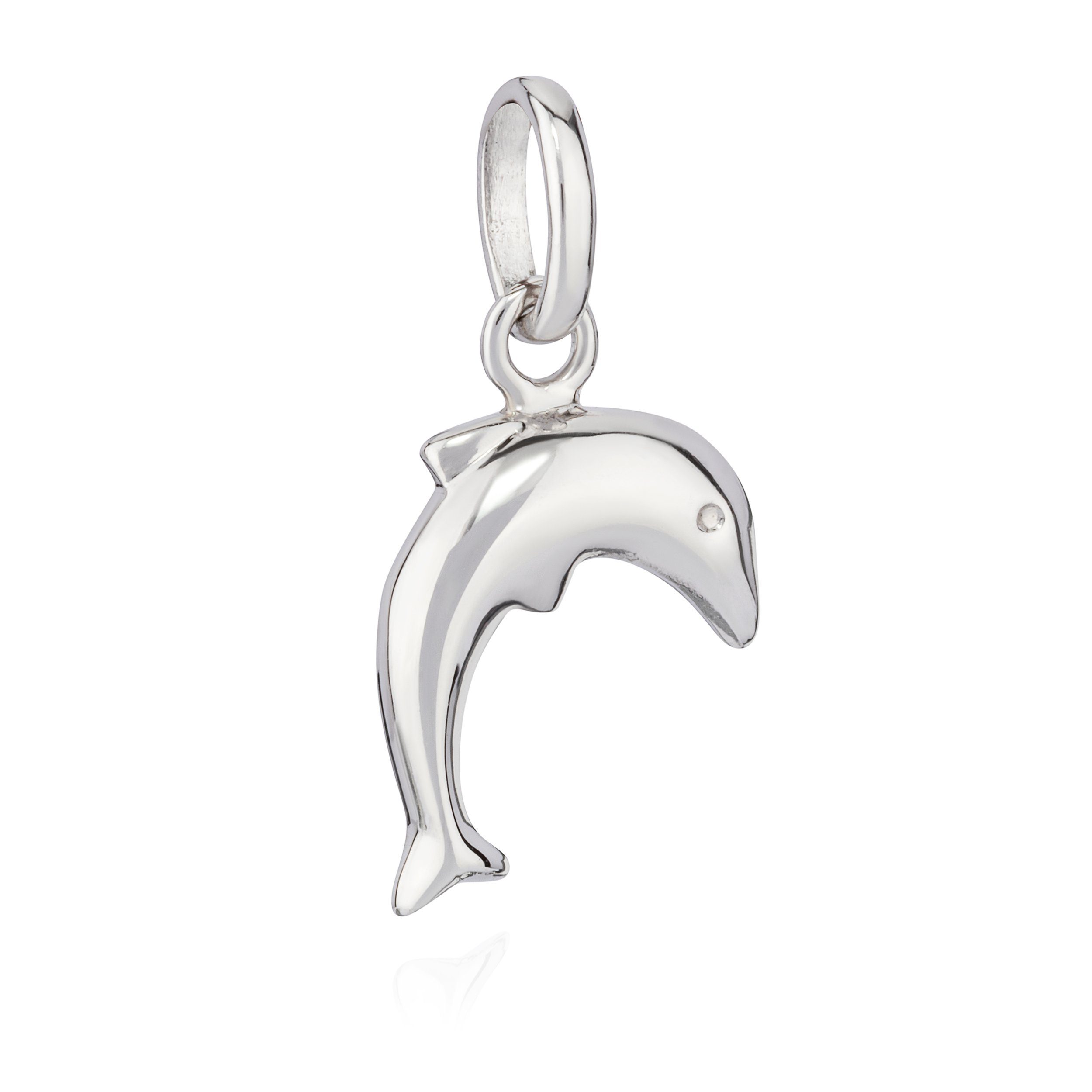 NKlaus Kettenanhänger Delfin Silber g anlaufgeschützt 925 Kettenanhänger