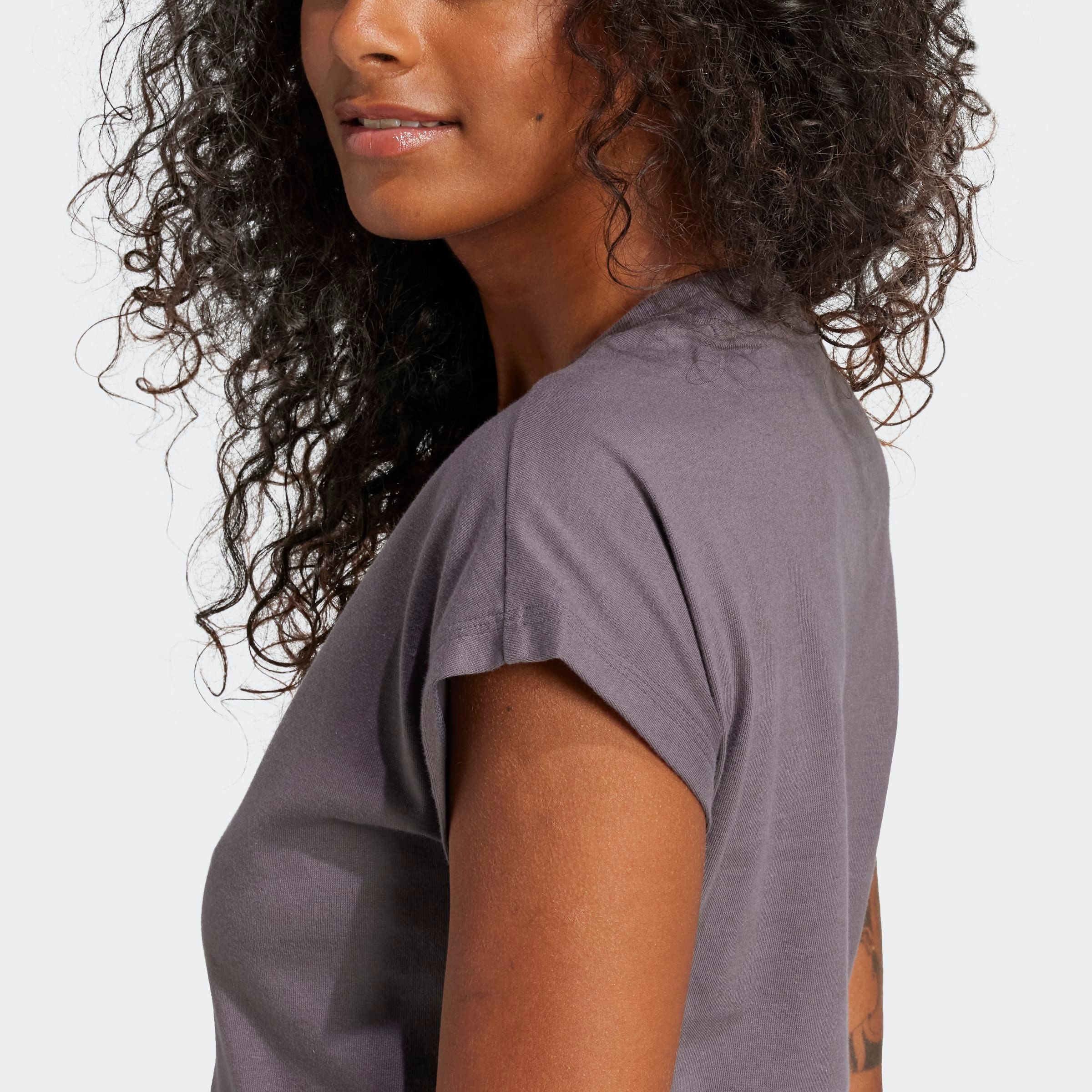 adidas Sportswear T-Shirt ESSENTIALS LINEAR COTTON sportlicher Stil, Kurzarm, ohne Verschluss, aus Baumwolle – Bild 5 von 5