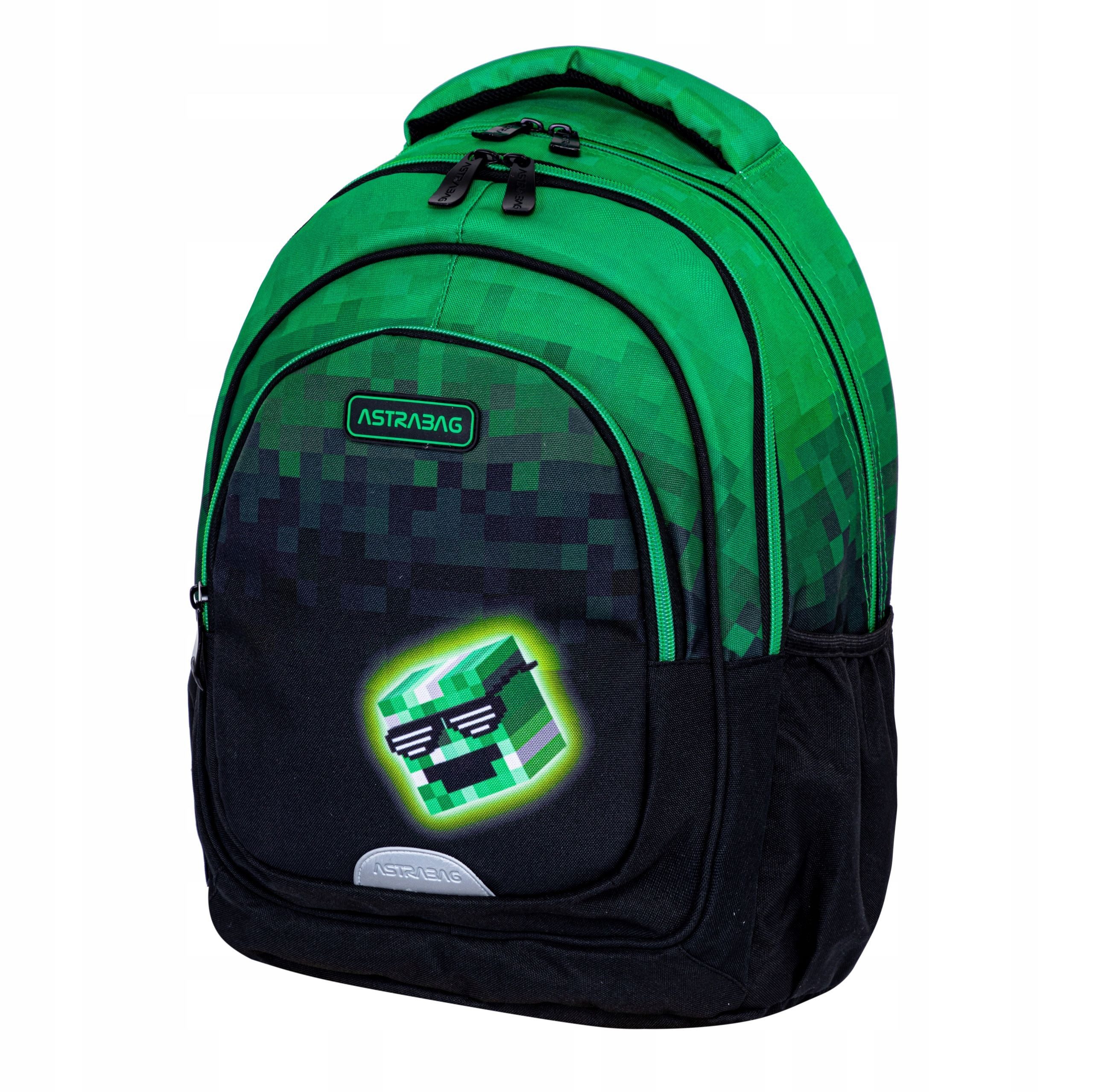 Festivalartikel Schulrucksack Schulrucksack Jungen Minecraft Pixel wasserdicht reflektierend 20L – Bild 4 von 5