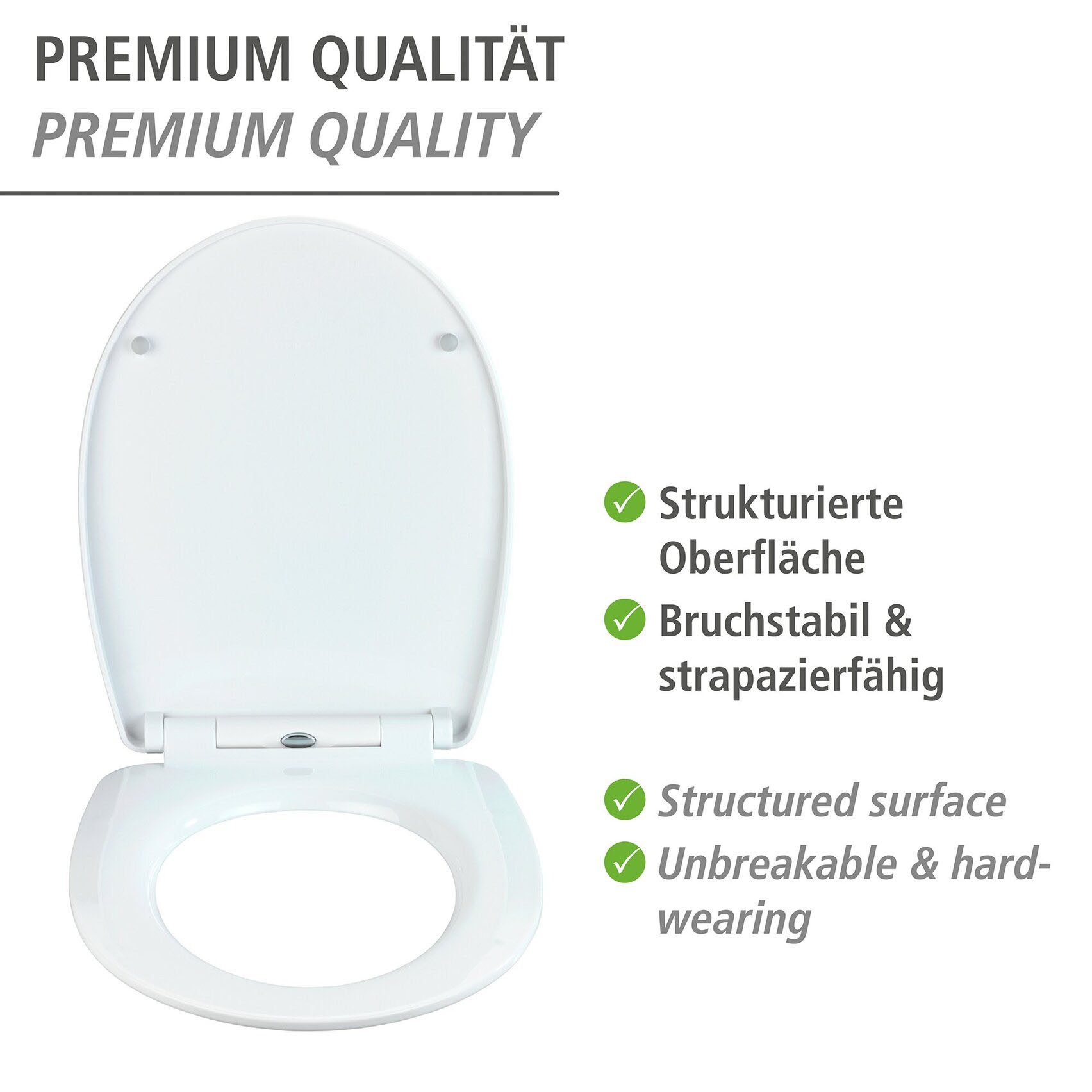 WENKO WC-Sitz Sereno mit Relief (1-St), Thermoplast – Bild 3 von 5