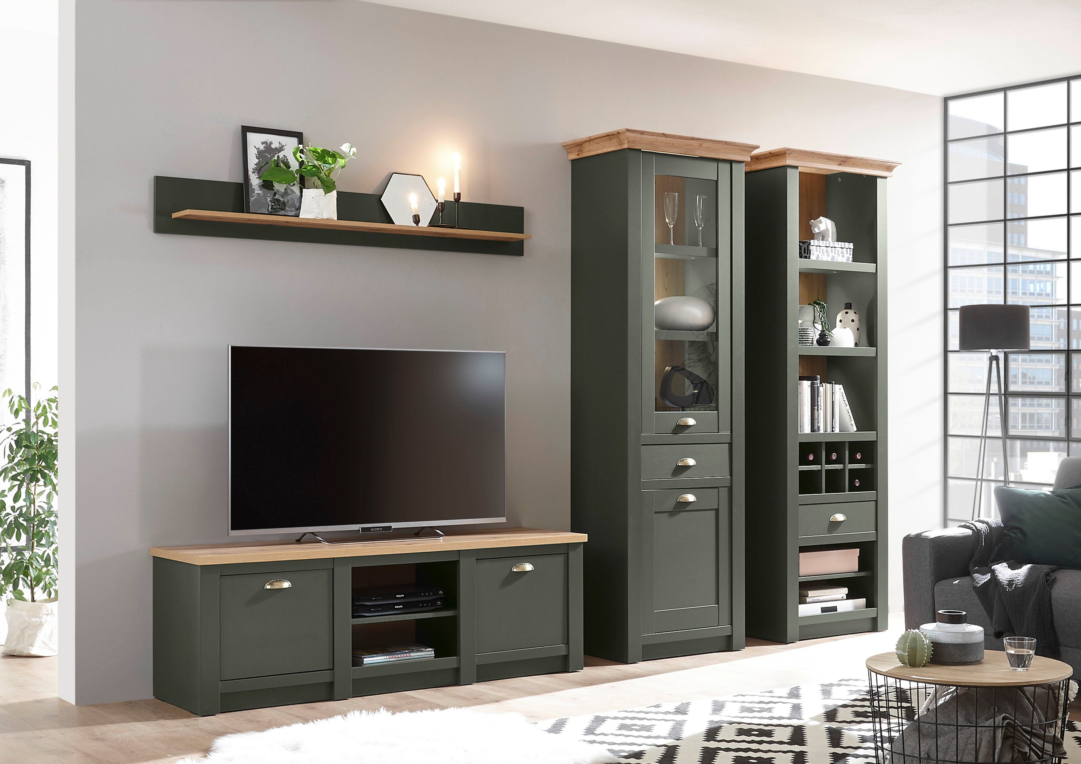 Home affaire Wohnwand Cambridge, (Set, 4-St), ohne Beleuchtung