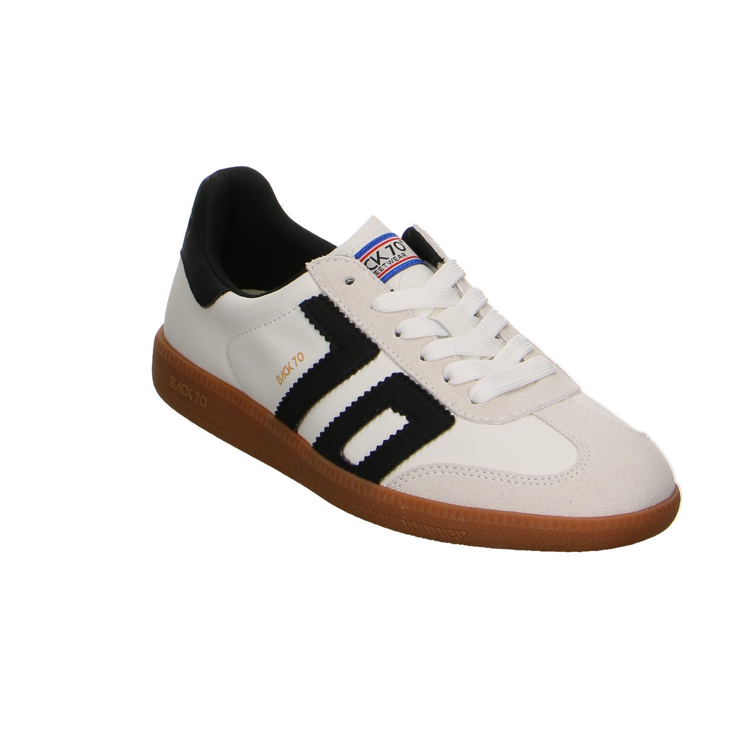 Back 70 Back 70 Cloud Black Velour Schnürschuhe weiss Schnürschuh