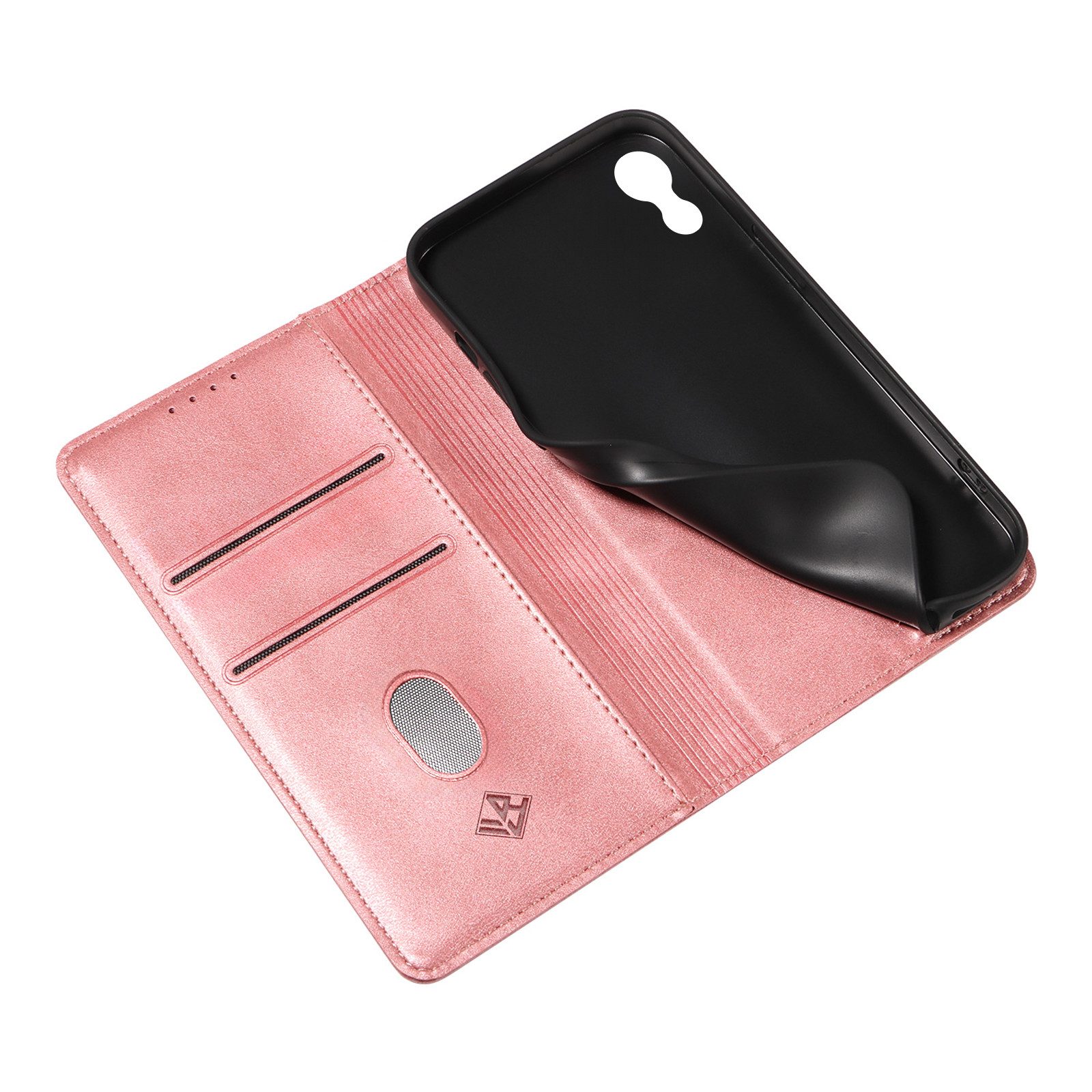 Tec-Expert Handyhülle Tasche Hülle für Apple iPhone XR 6.1 Zoll, 6.1", Cover Klapphülle Case mit Kartenfach Fliphülle aufstellbar
