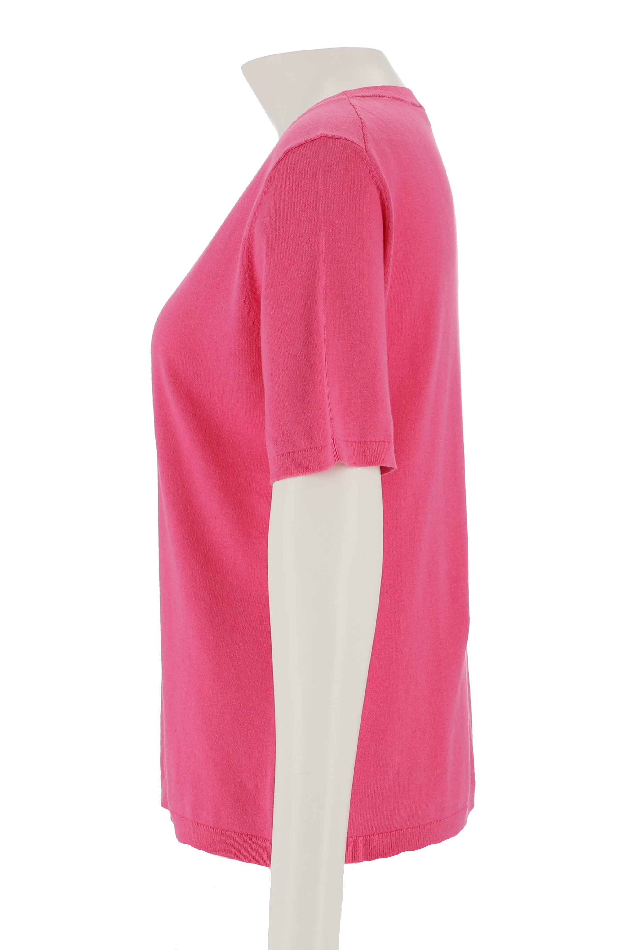 halsüberkopf Accessoires Kurzarmshirt Feinstrick-Shirt Baumwolle-Kaschmir-M günstig online kaufen