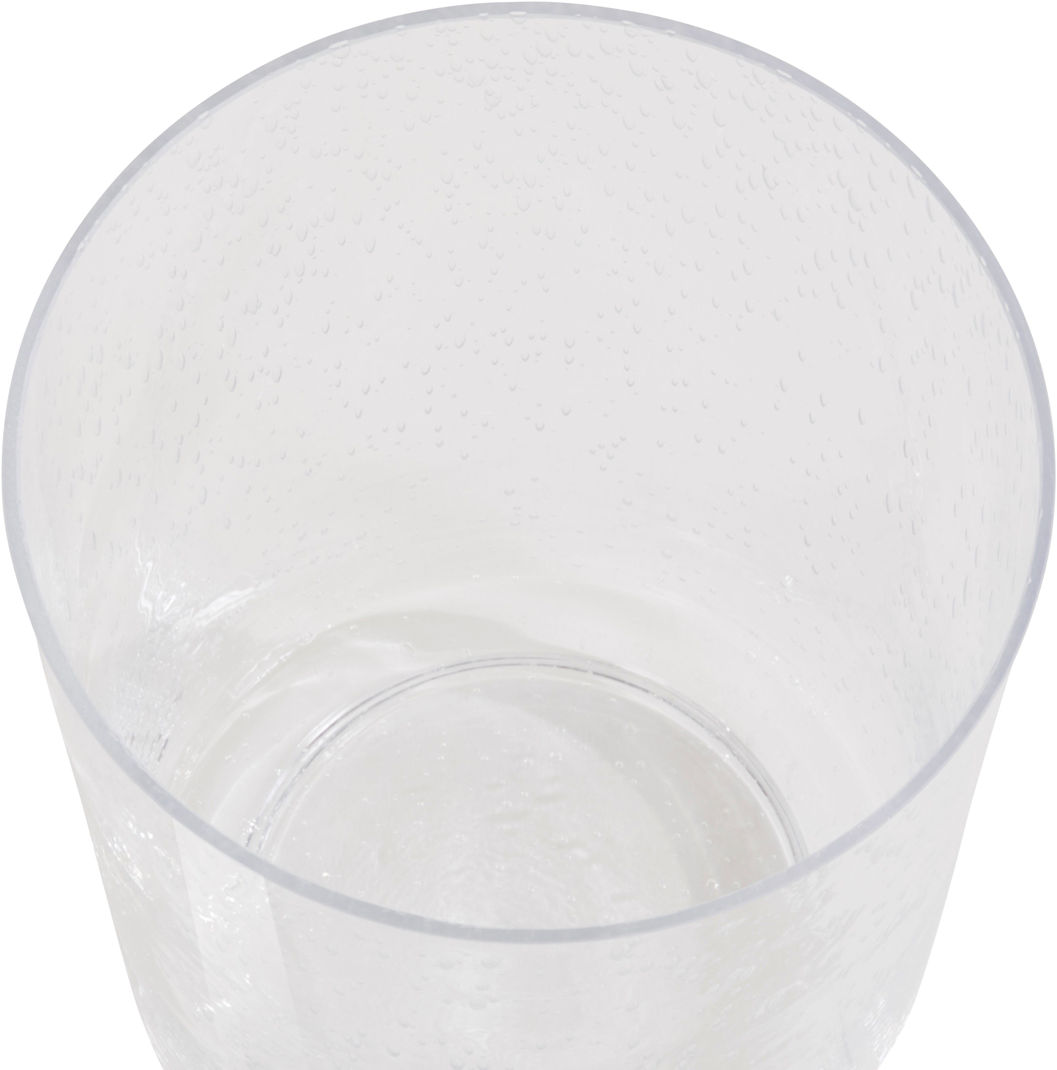 (1 als ideal affaire Glas, mit St), Vase auch aus cm Lufteinschlüssen, Stumpenkerzen, 30 Home Windlicht für Höhe