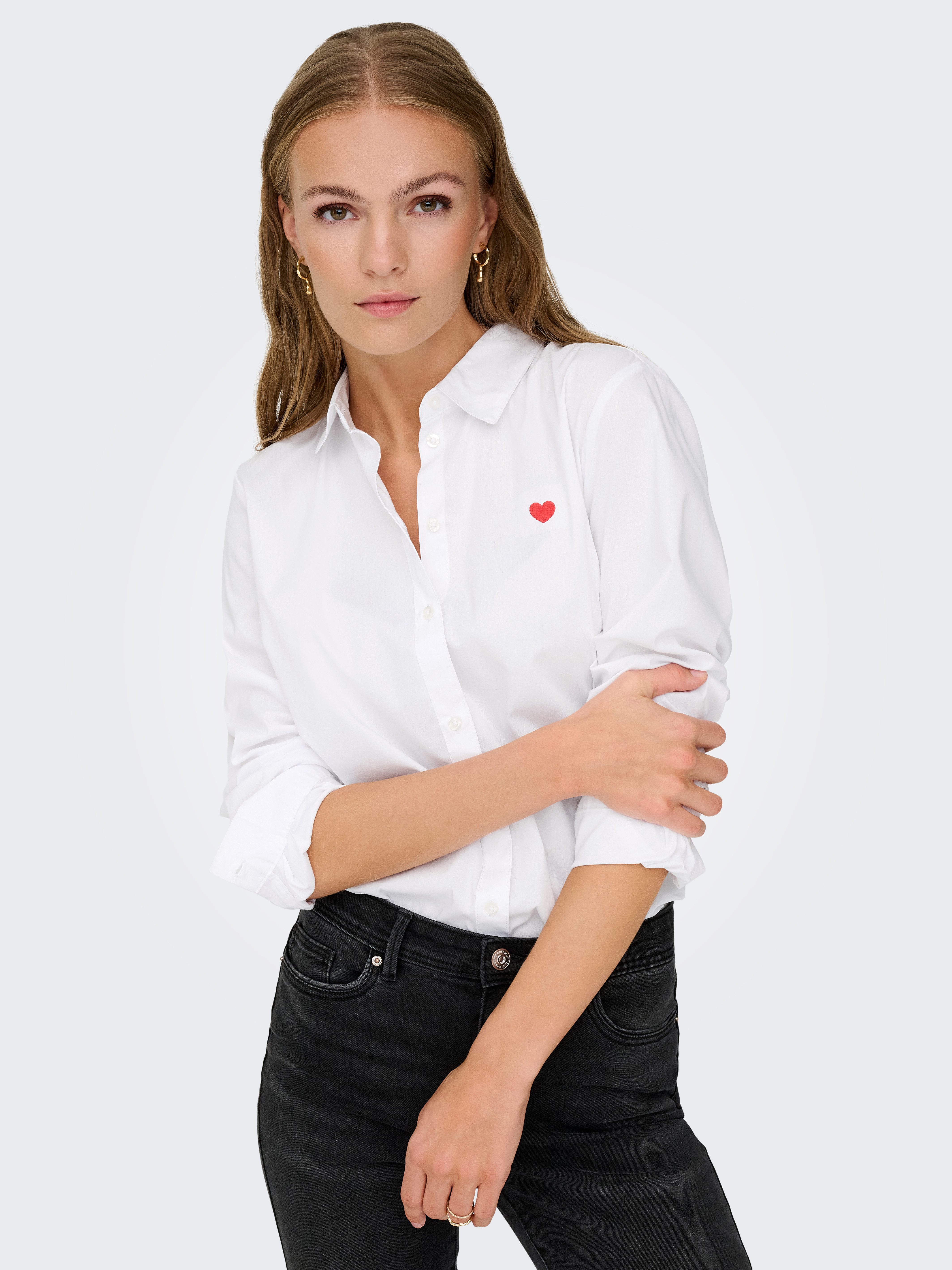 JDY Hemdbluse JDYMIO L/S EMBROIDERY SHIRT WVN NOOS in klassischer Form mit günstig online kaufen